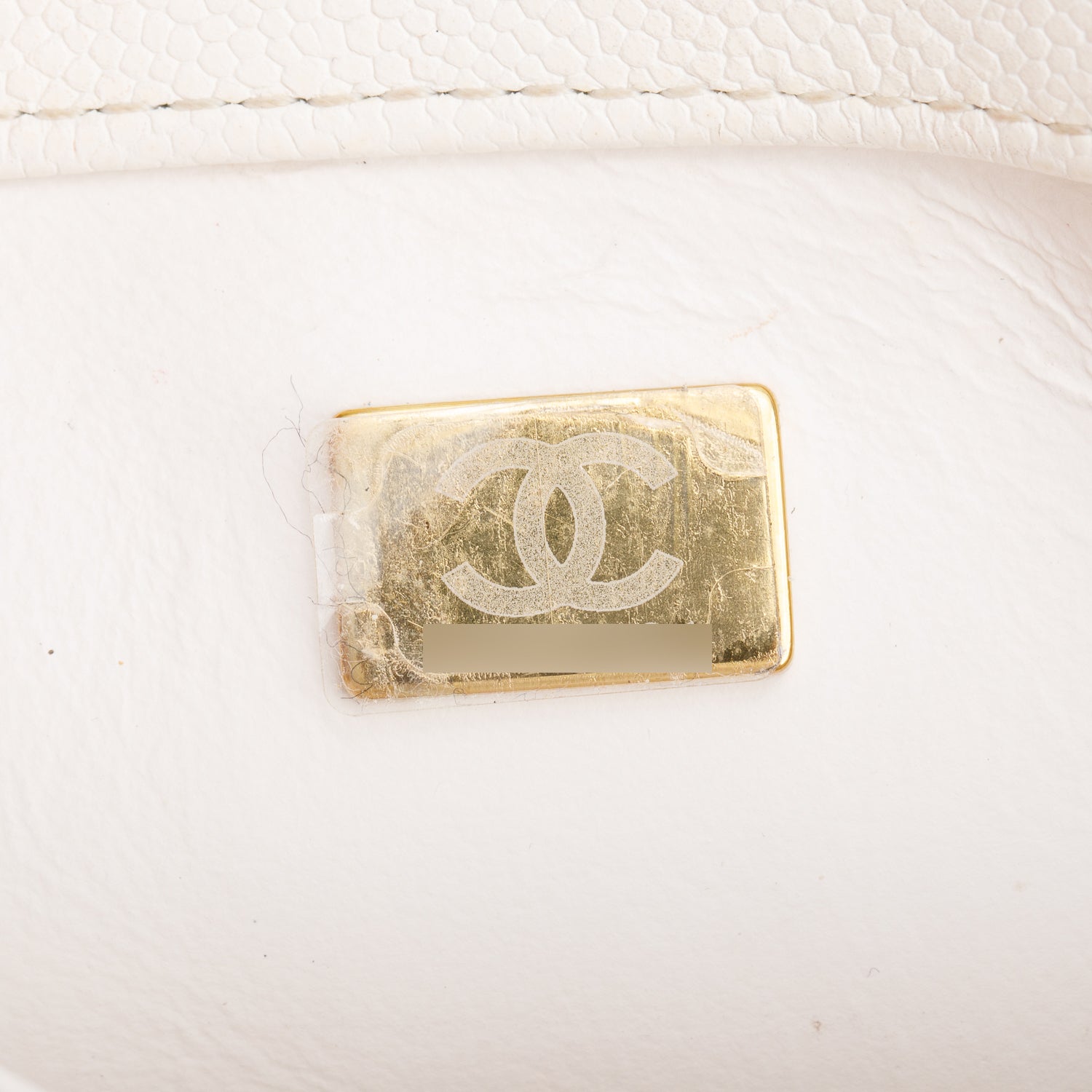 Chanel White Caviar Leather Small Business Affinity Flap Bag w/ Authenticity Card