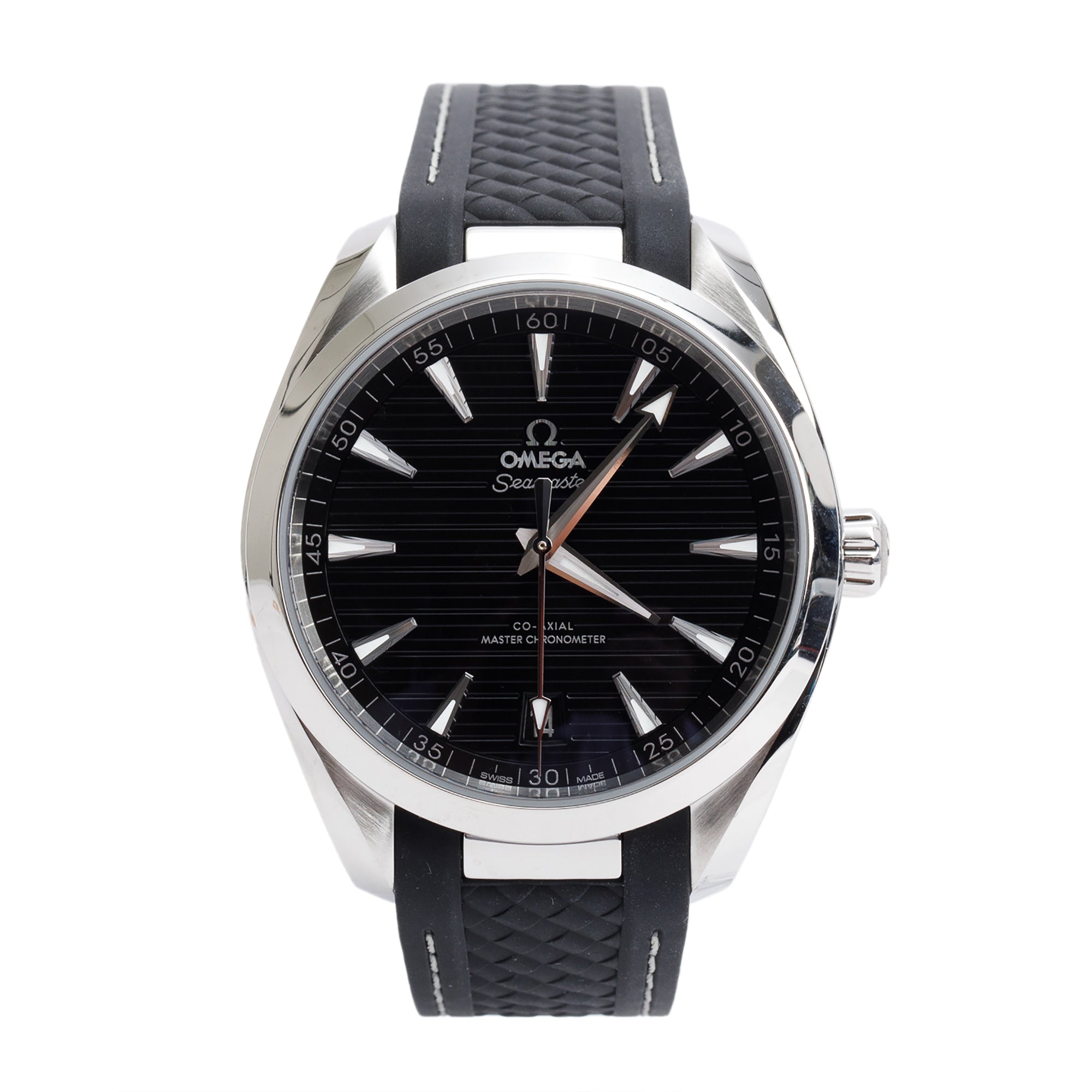 Omega Stainless Steel Seamaster Aqua Terra 140M Co-Axial Master Chronometer 41 MM Automatic Watch Black Dial w/ Box, Papers & Extra Strap