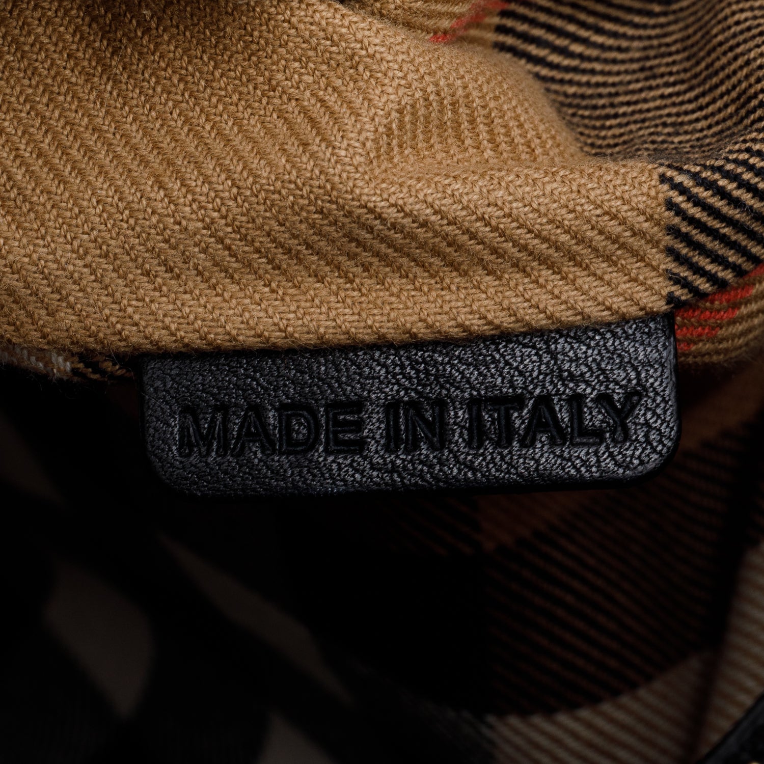 Burberry Black Calfskin Leather House Check Large Banner Tote w/ Strap