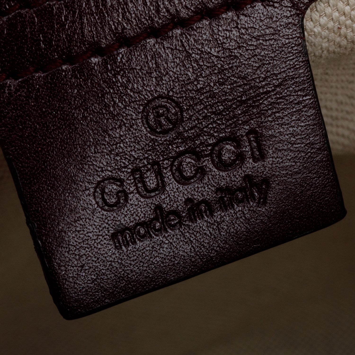 Gucci Burgundy GG Imprime Medium Joy Tote