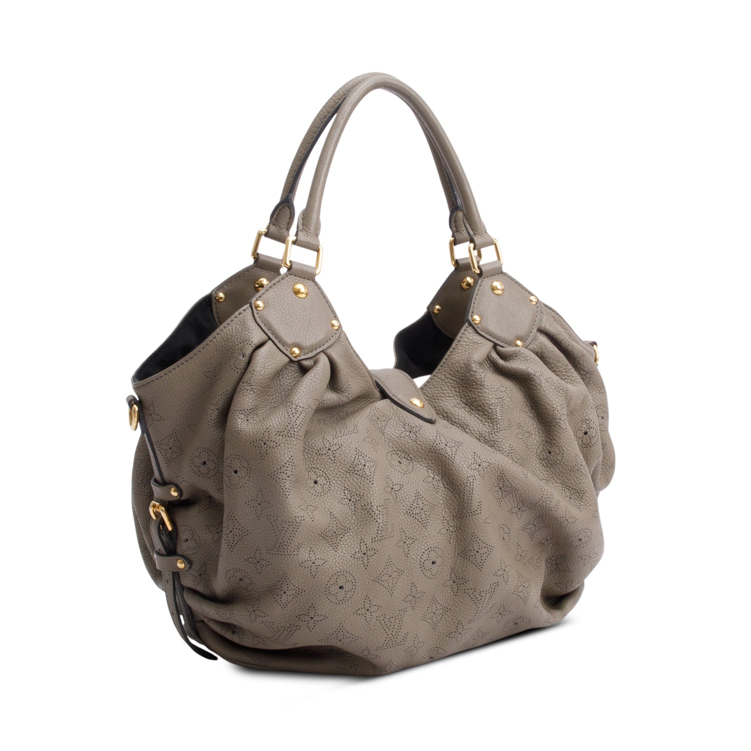 Louis Vuitton Taupe Mahina Leather L Hobo