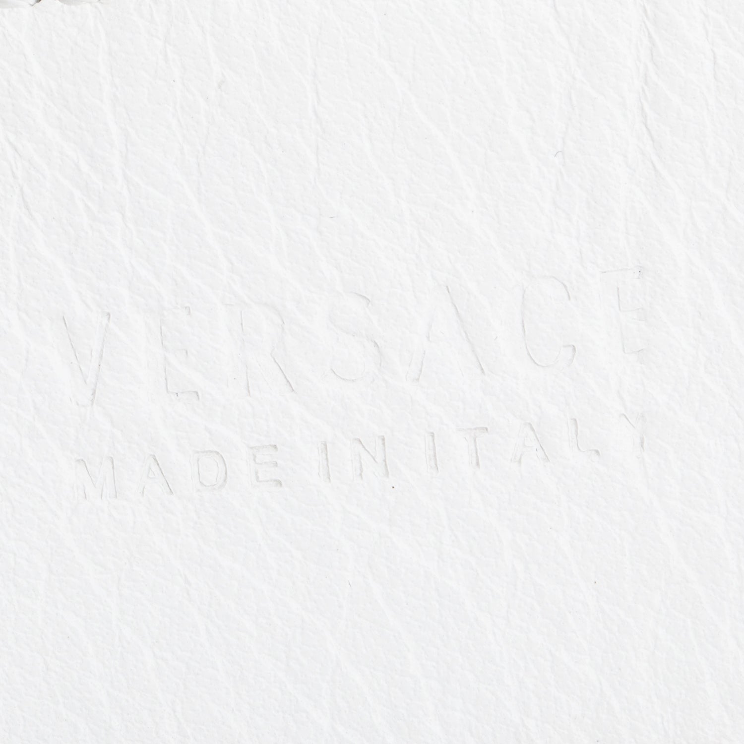 Versace White Calfskin Leather Medusa Biggie 4 CM Belt 90 36 w/ Box