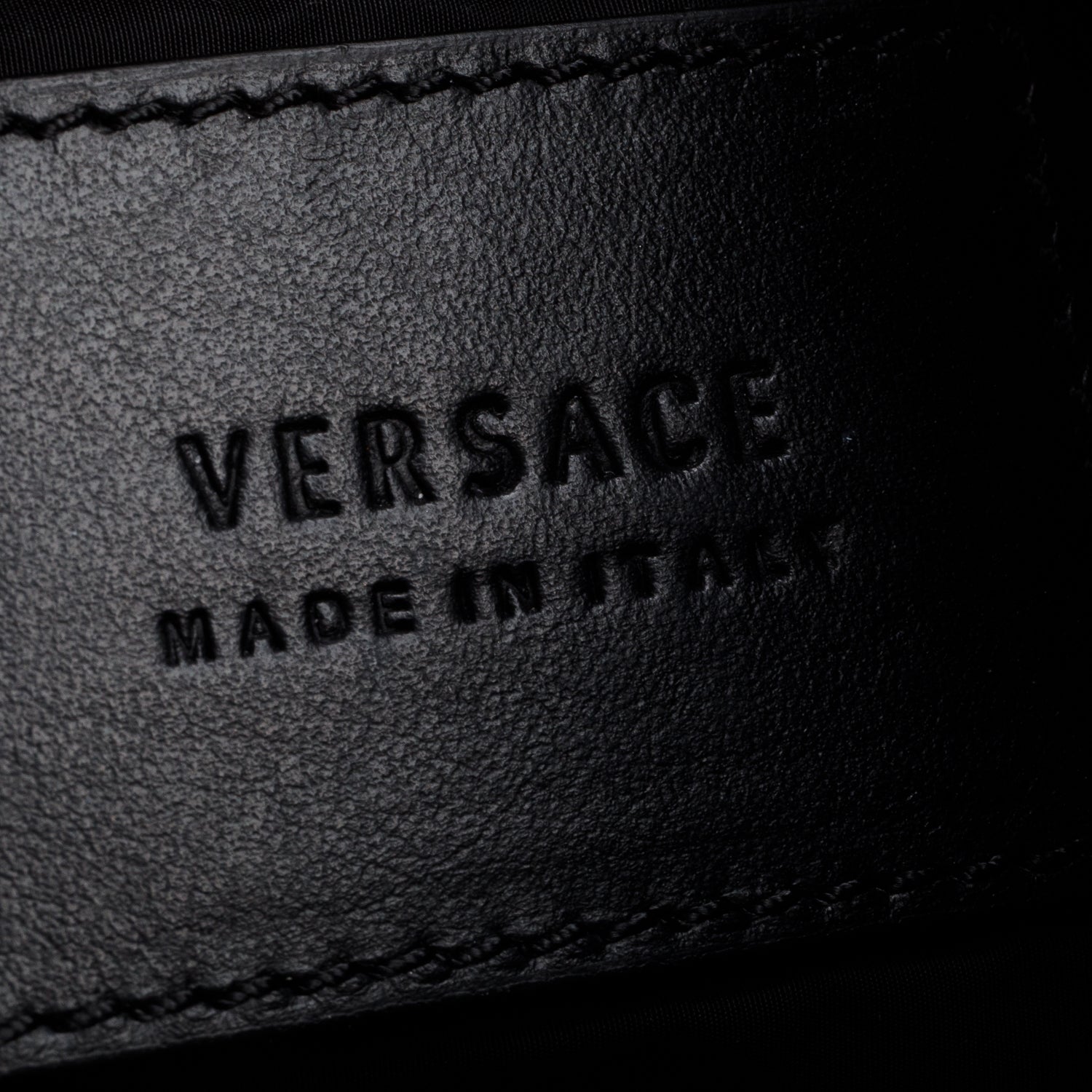Versace Red Nylon Logo Wristlet Clutch