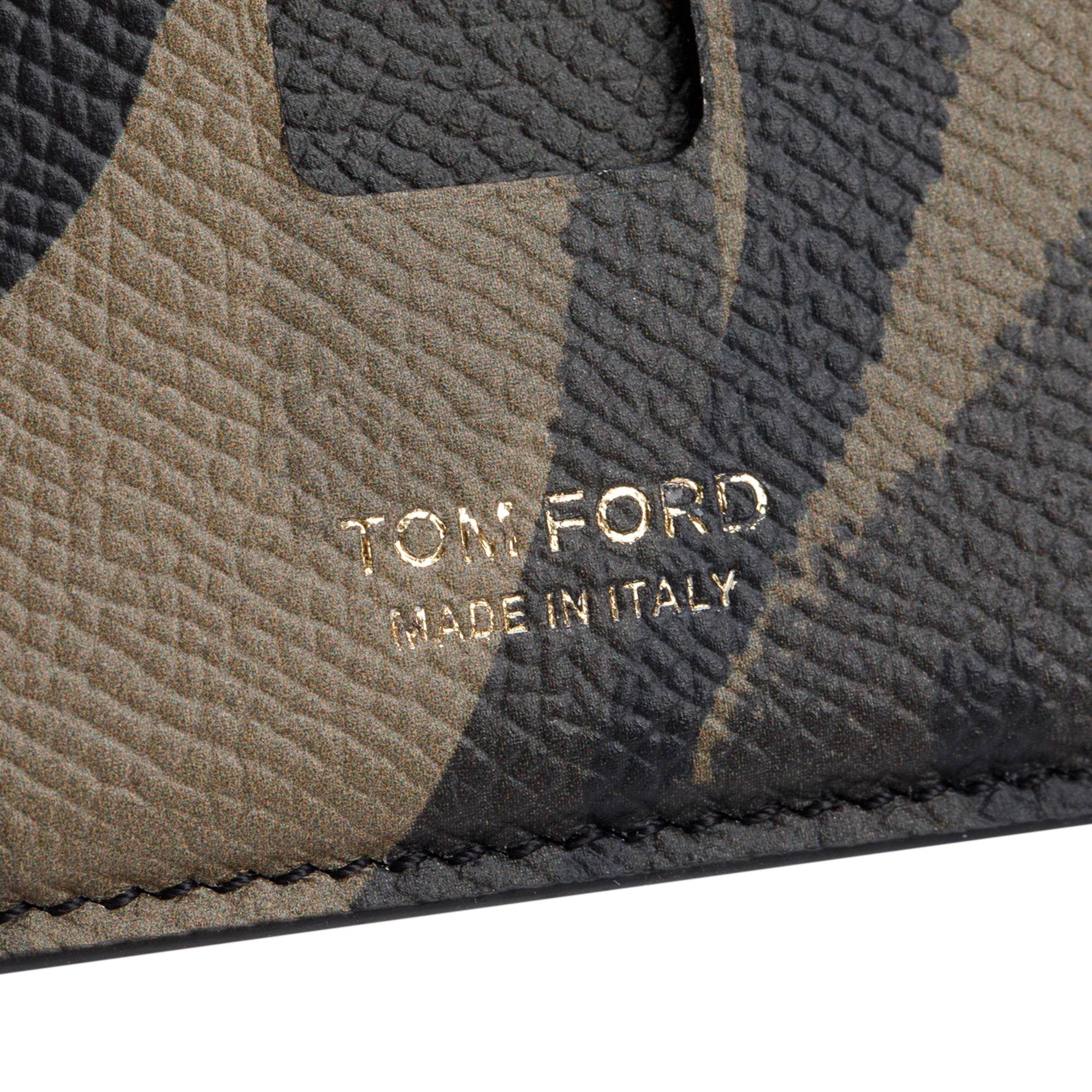 Tom Ford Camouflage Leather T Line Card Holder w/ Box