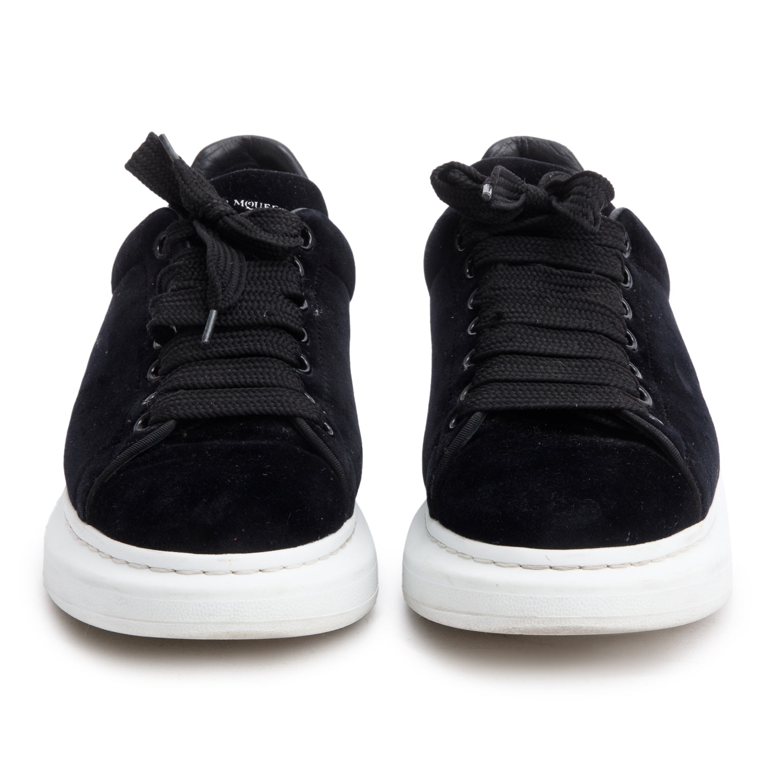 Alexander McQueen Black Suede Oversized Sneakers, Size 41