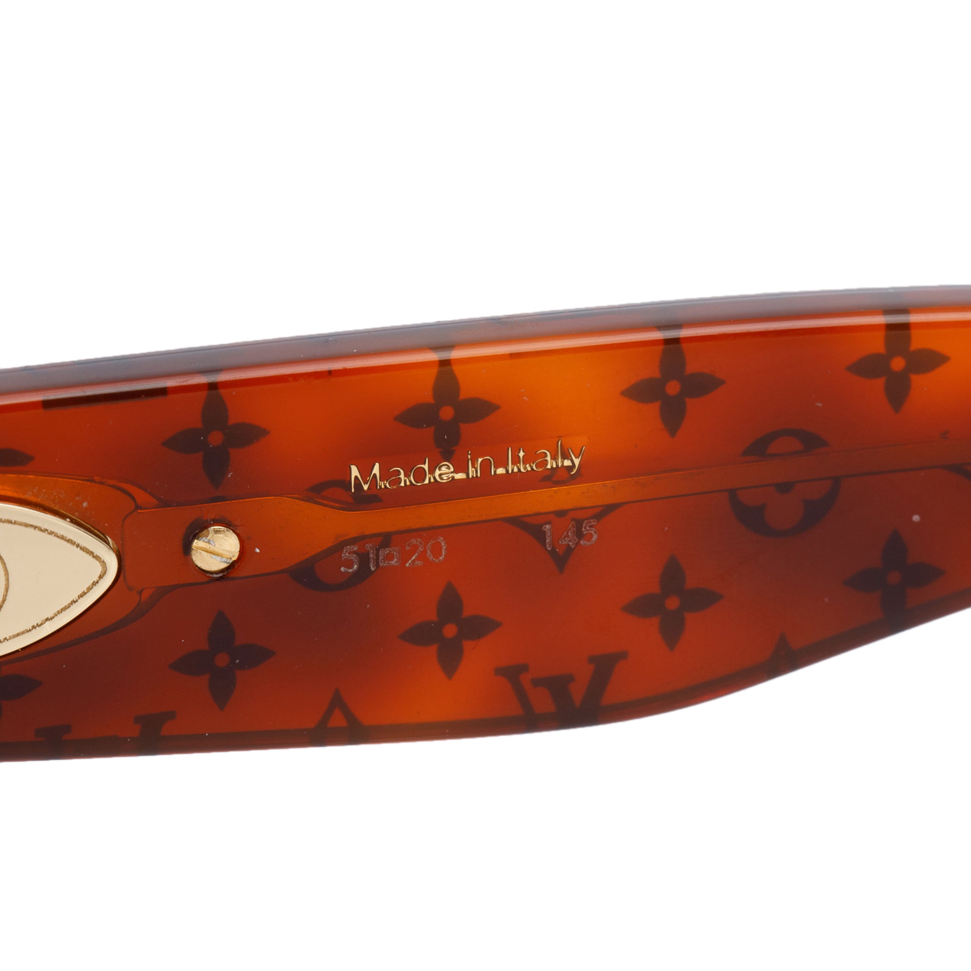 Louis Vuitton 2021 Z1483E Brown Monogram Acetate Blade Square Sunglasses