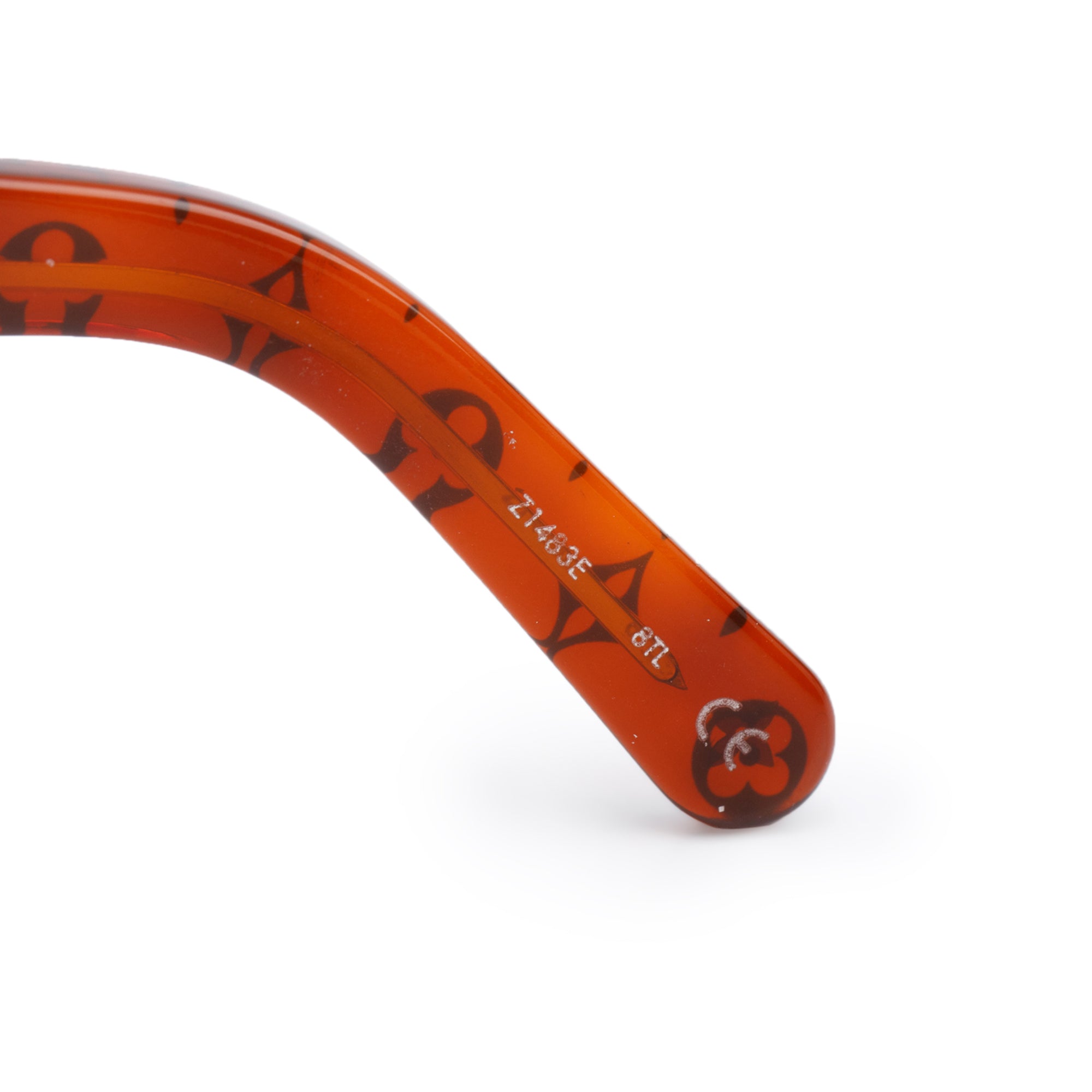 Louis Vuitton 2021 Z1483E Brown Monogram Acetate Blade Square Sunglasses