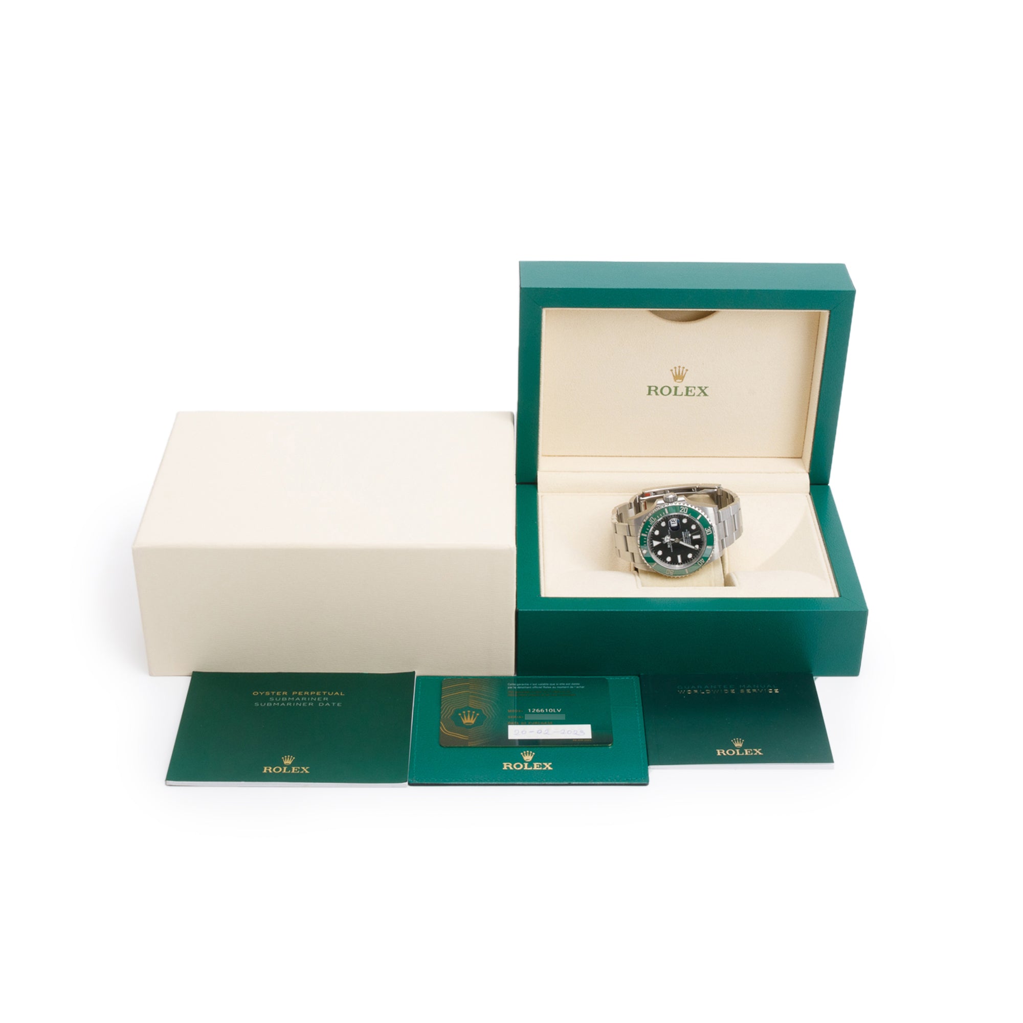 Rolex 2023 Stainless Steel Submariner Date 'Starbucks' 41 MM Automatic Watch 126610LV w/ Box & Papers