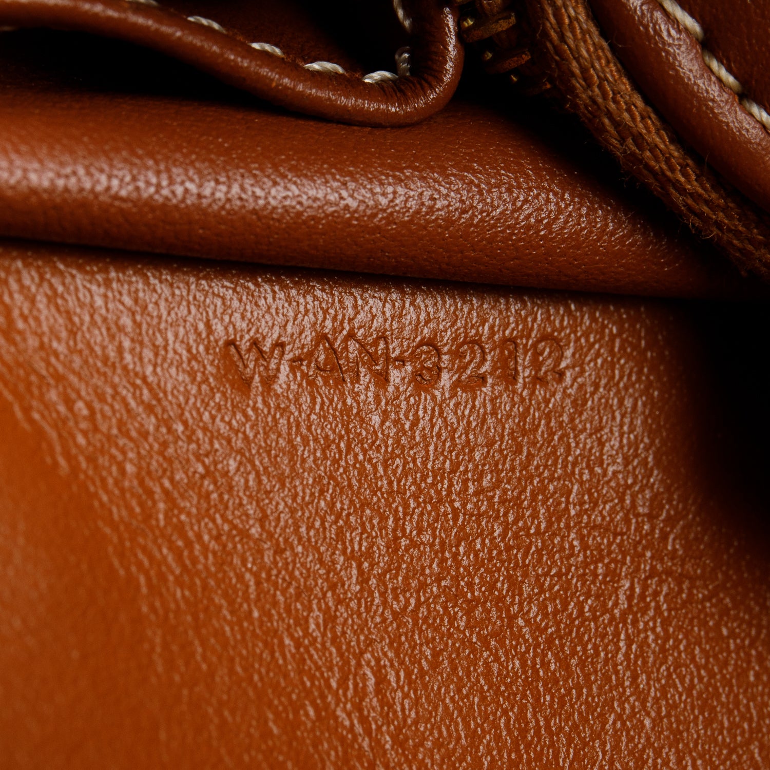 Celine 2022 Tan Calfskin Leather Triomphe Clutch On Chain