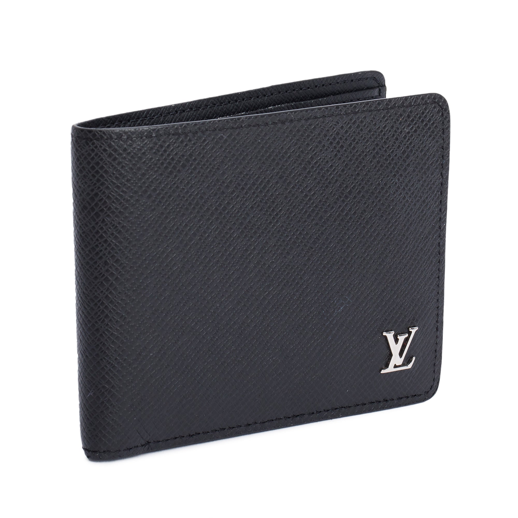 Louis Vuitton Black Taiga Leather Multiple Wallet