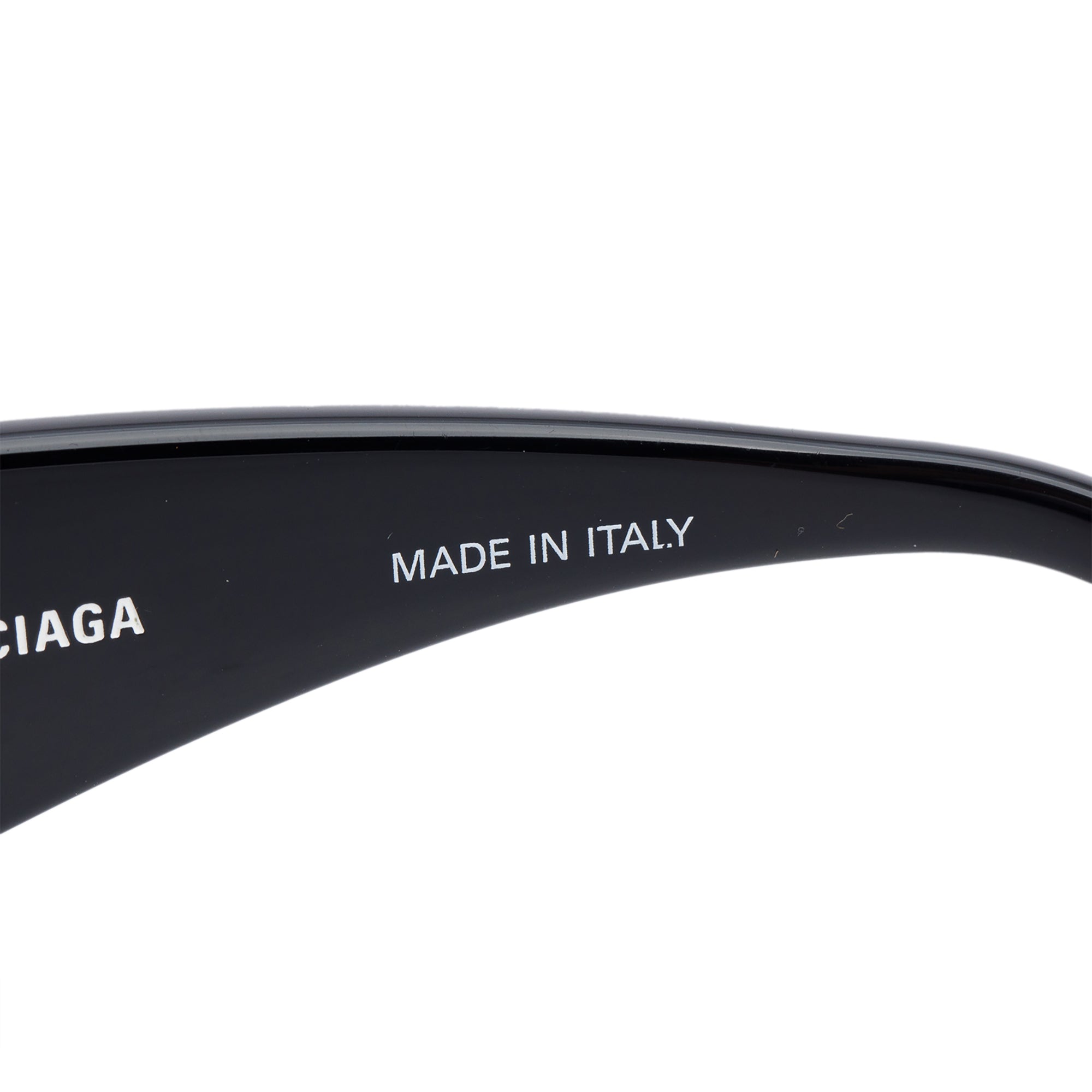 Balenciaga BB0096S Dynasty Black Acetate Rectangle Sunglasses w/ Box & Case