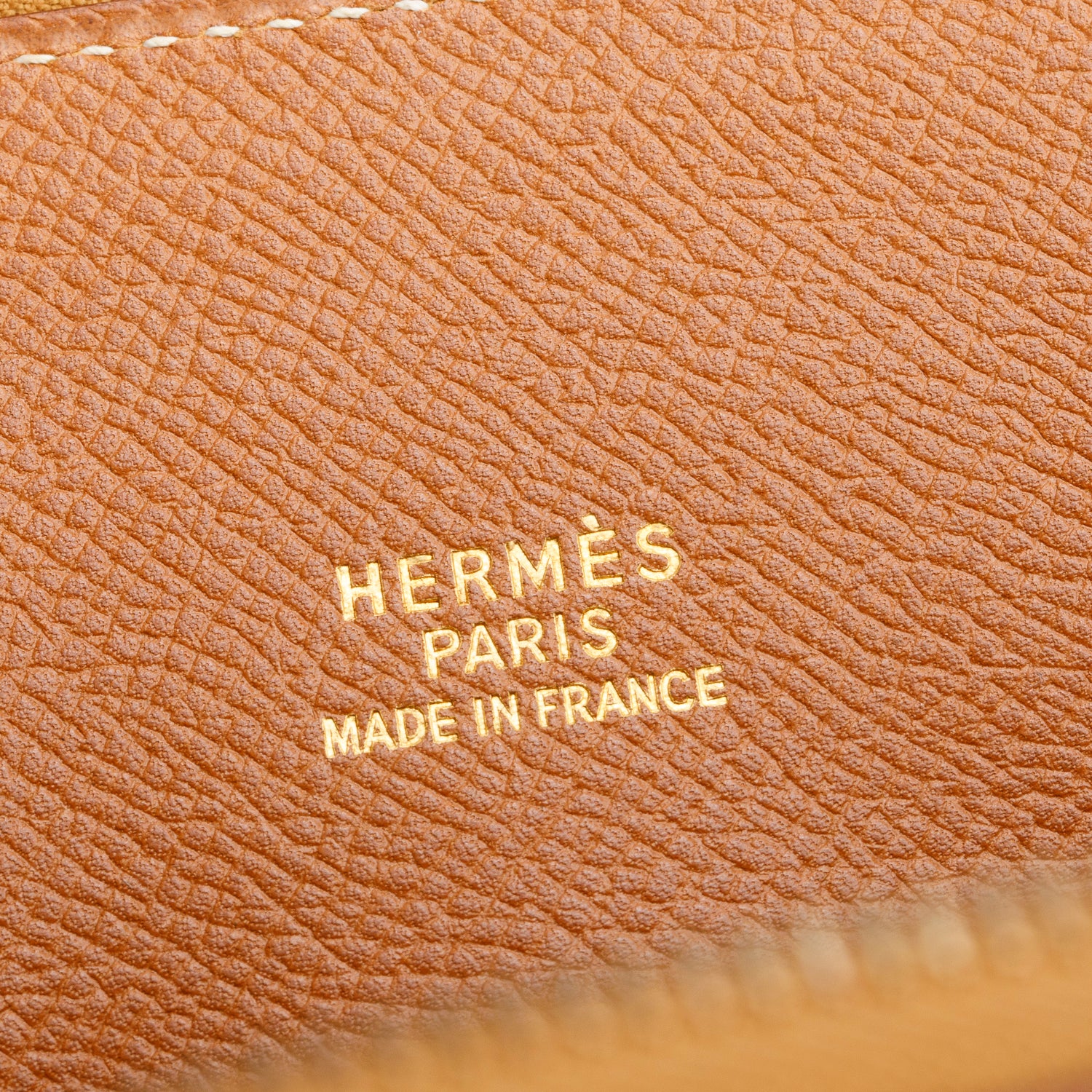 Hermes Gold Courchevel Leather Bolide 45