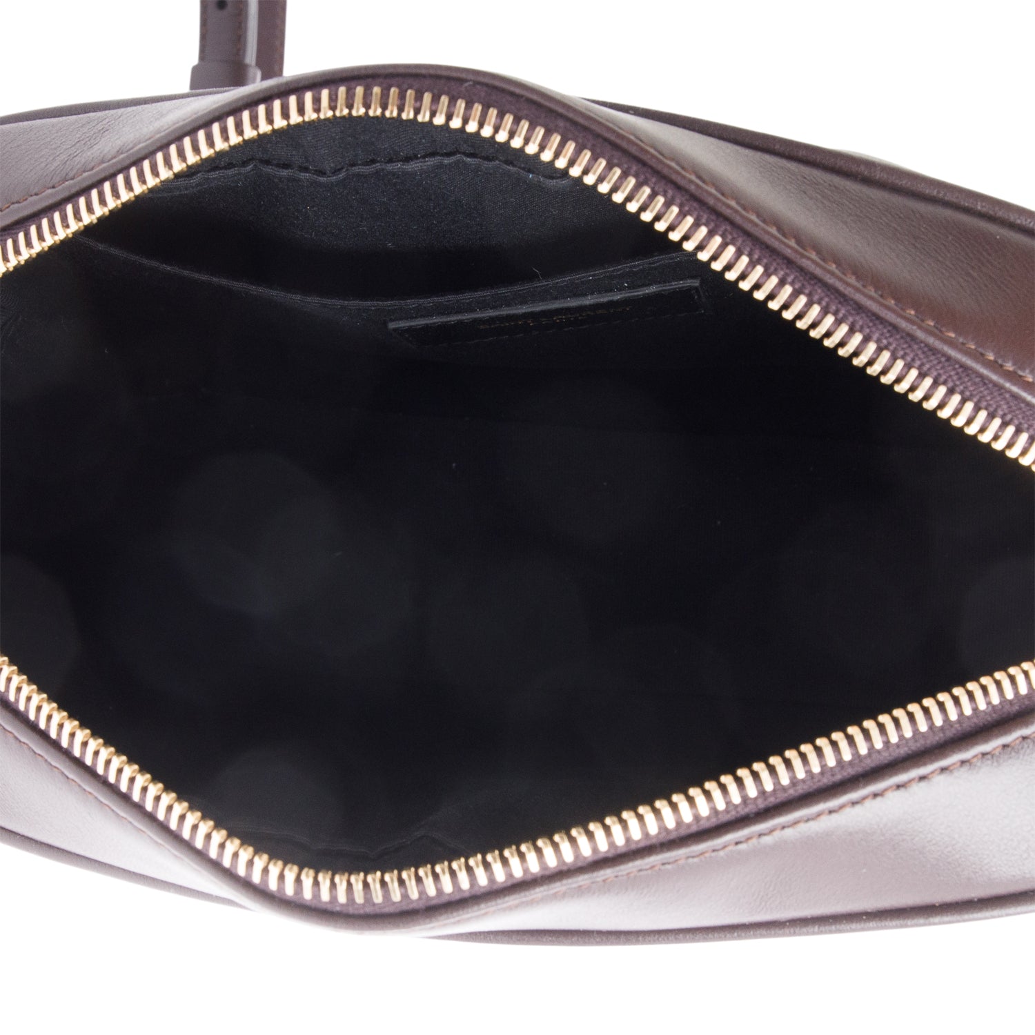 Saint Laurent Brown Quilted Leather Lou Camera Bag w/ Receipt