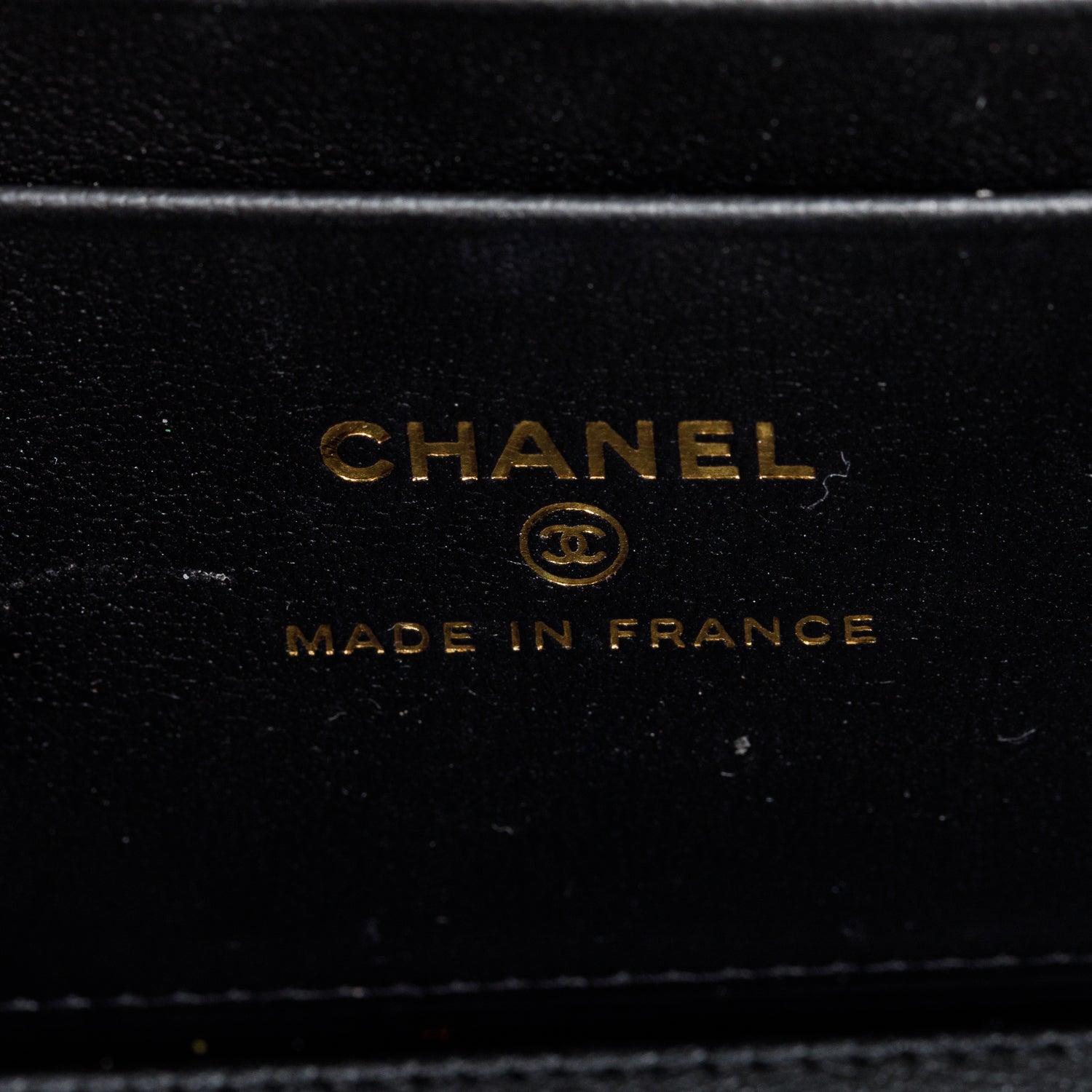 Chanel 2024 Black Quilted Caviar Leather Small Sweet Heart Vanity Case w/ Box & Receipt