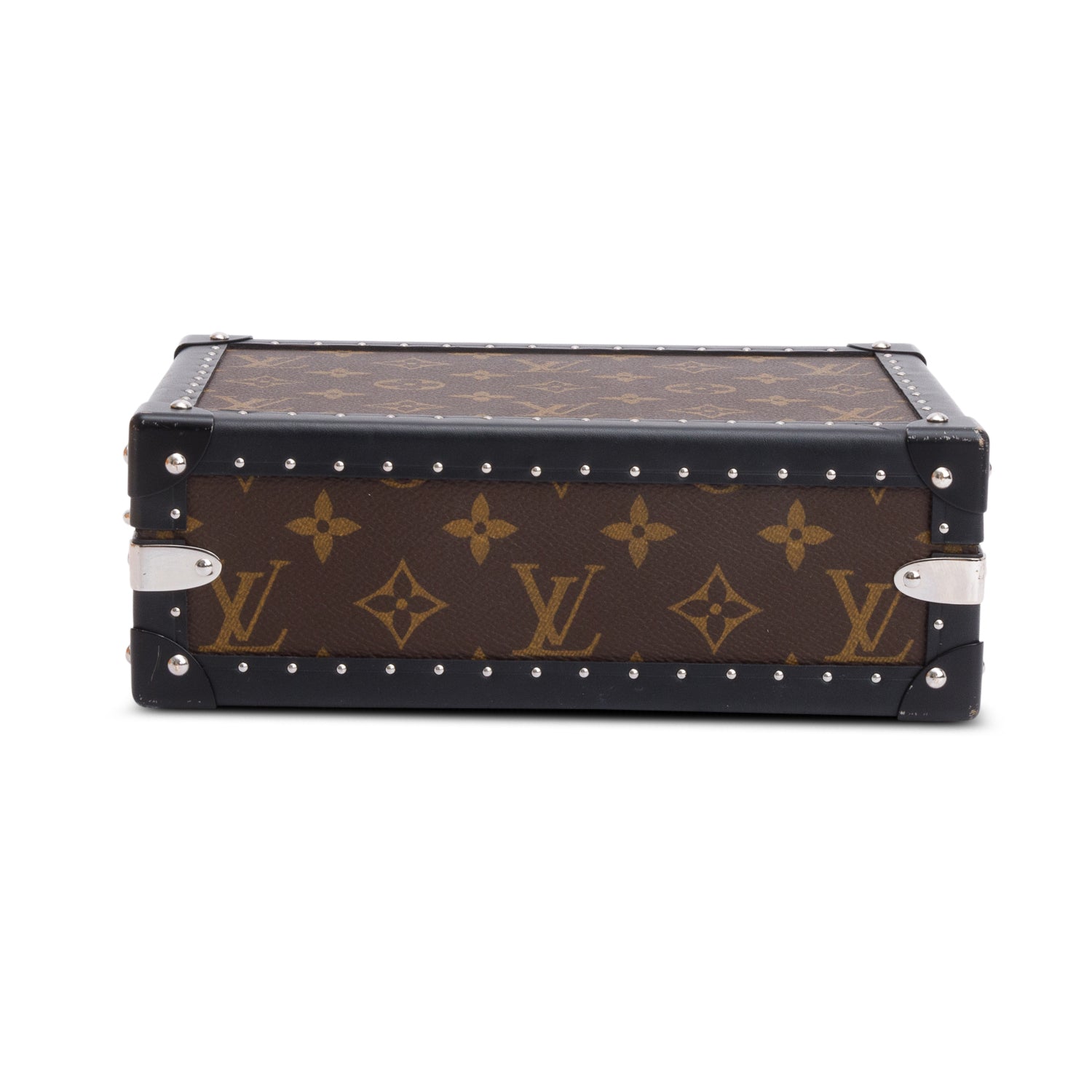 Louis Vuitton Monogram Macassar Clutch Box w/ Strap & Box