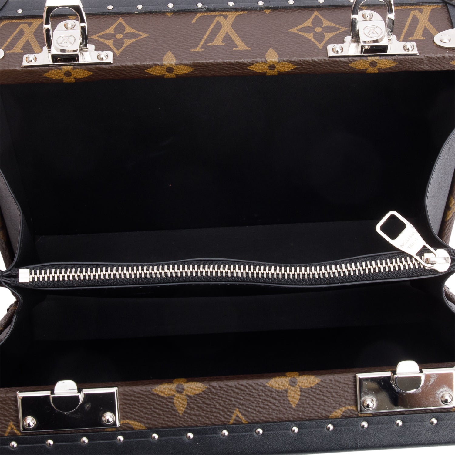 Louis Vuitton Monogram Macassar Clutch Box w/ Strap & Box