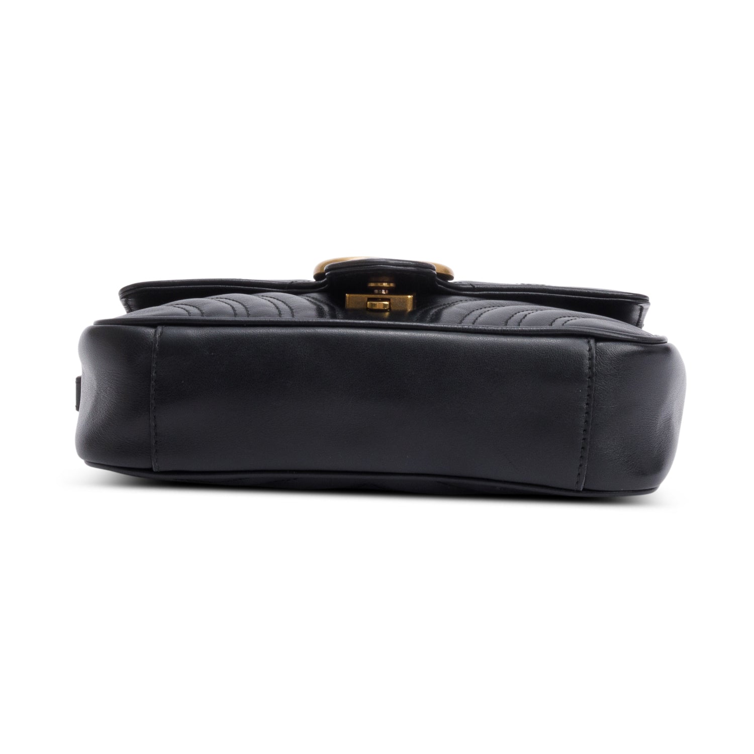 Gucci Black GG Marmont Matelasse Small Shoulder Bag