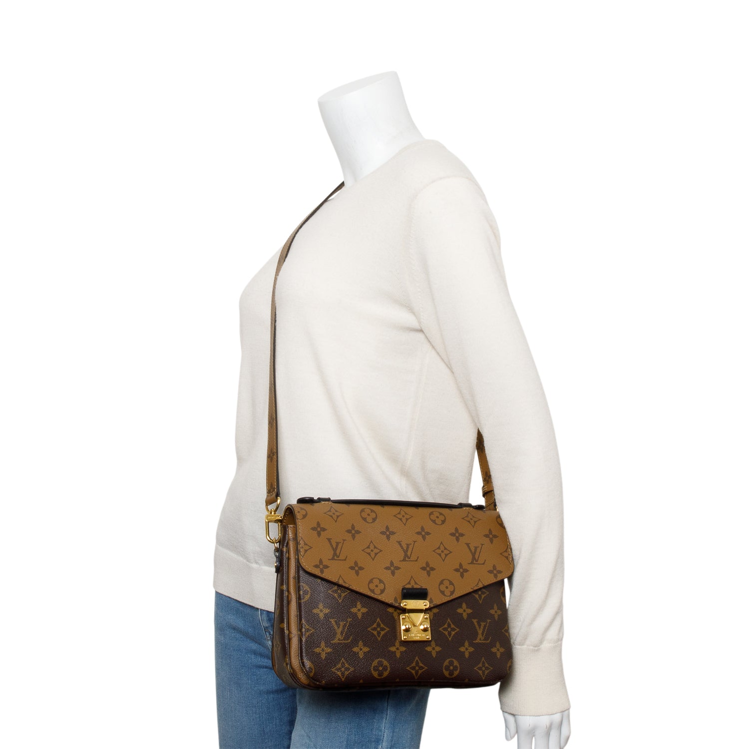 Louis Vuitton 2022 Monogram Reverse Pochette Metis
