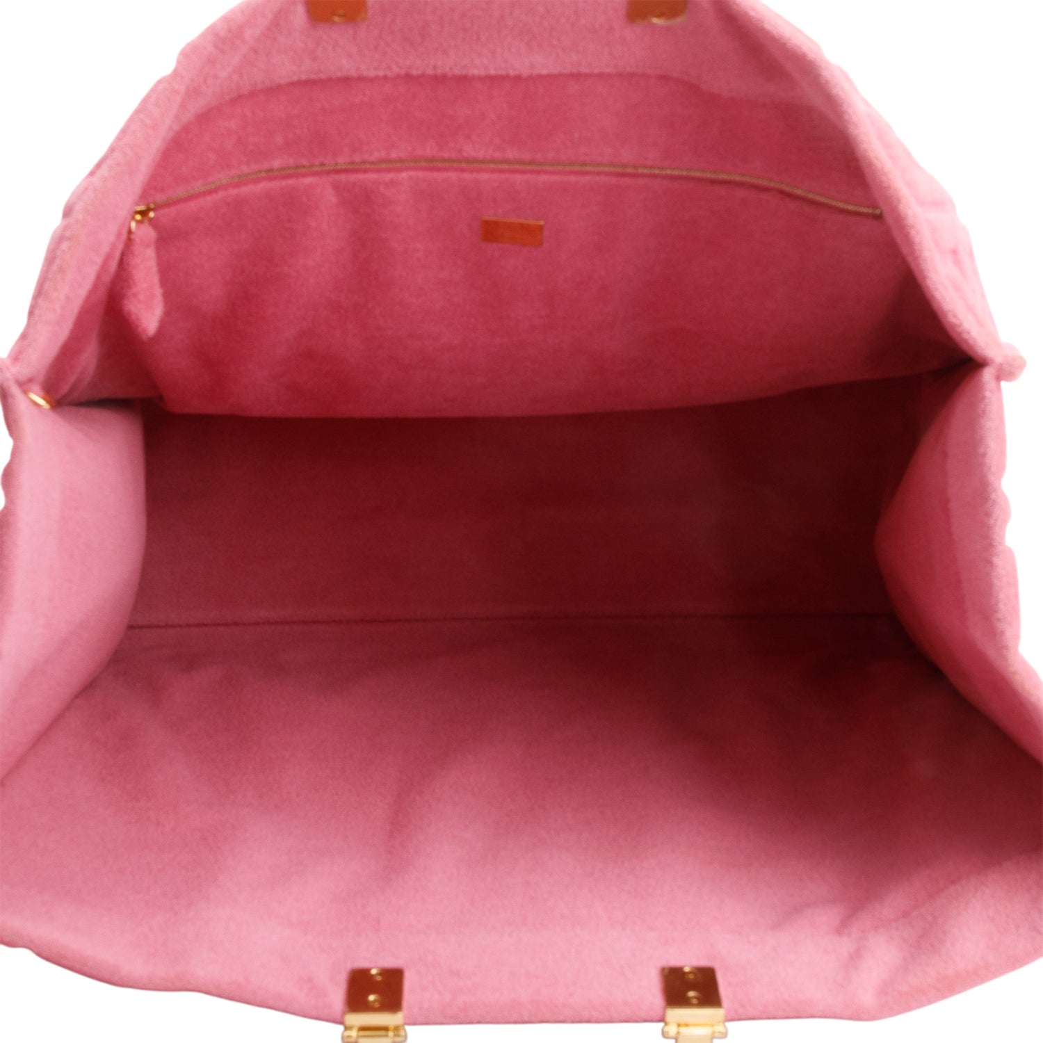Fendi Pink XL FF Zucca Terry Cloth Sunshine Shopper Tote