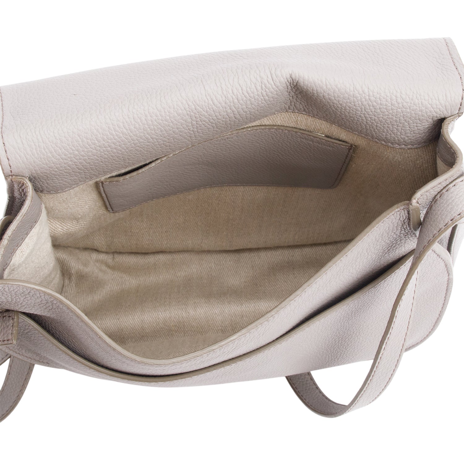 Chloe Grey Calfskin Leather Medium Marcie Crossbody Bag