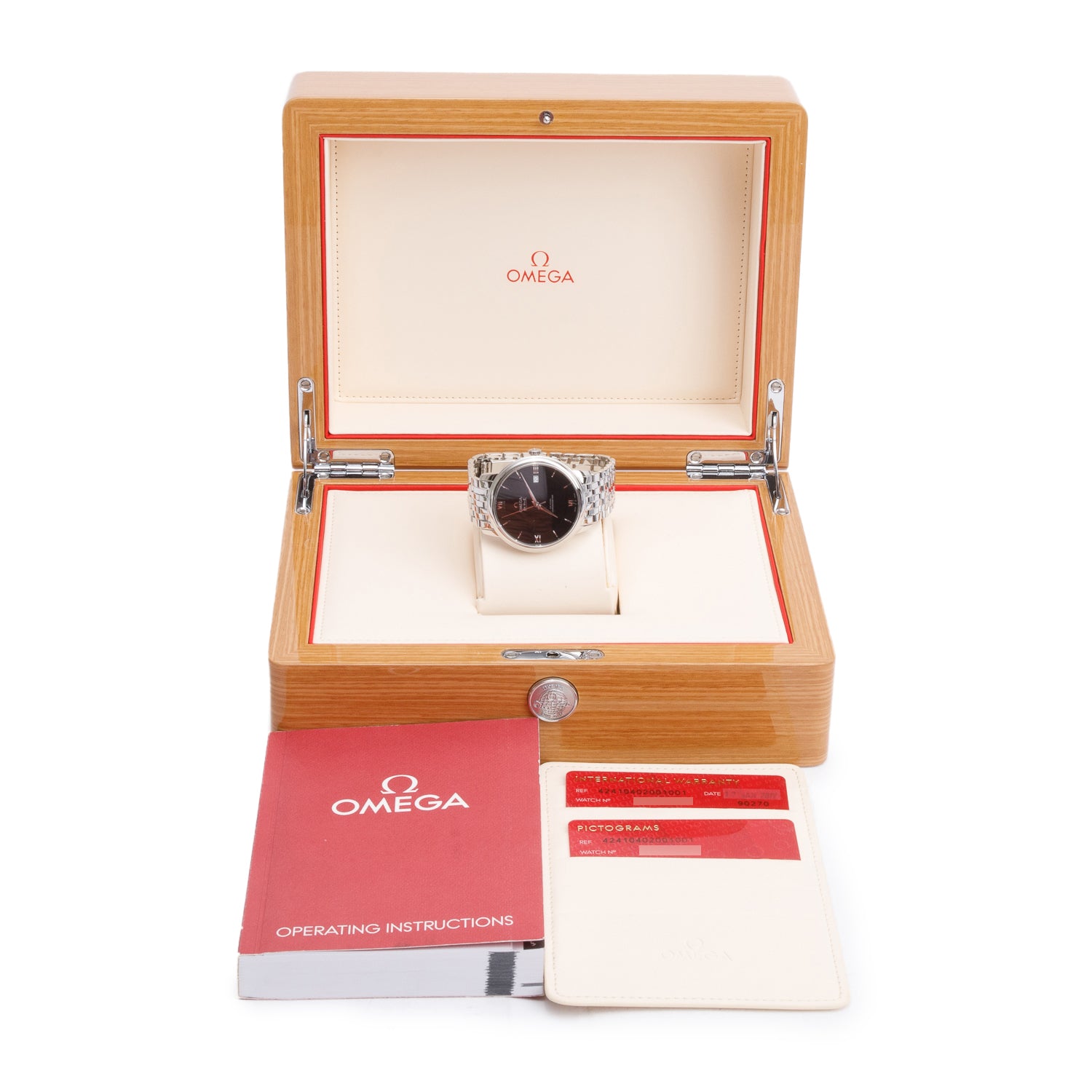 Omega Stainless Steel De Ville Prestige 39.5 MM Automatic Watch w/ Box & Papers