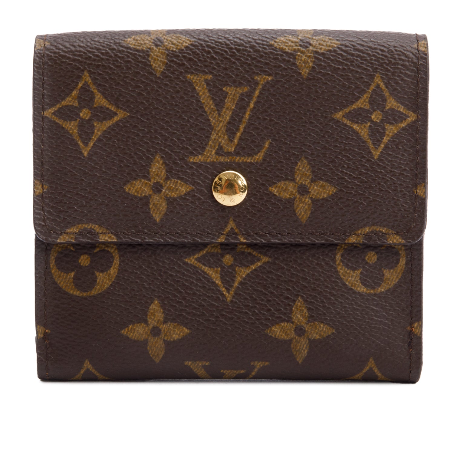 Louis Vuitton Monogram Compact Elise Wallet w/ Box