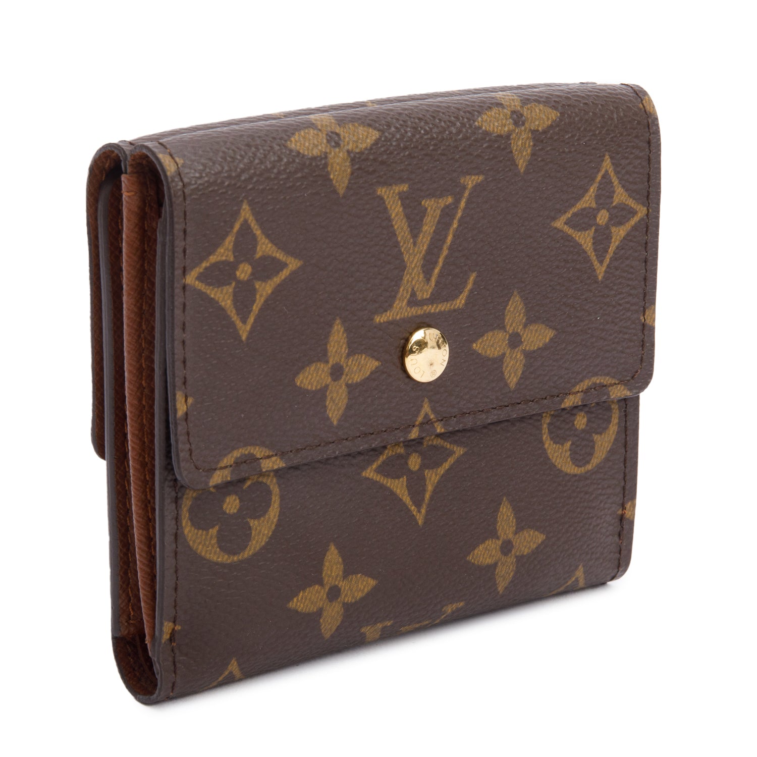 Louis Vuitton Monogram Compact Elise Wallet w/ Box