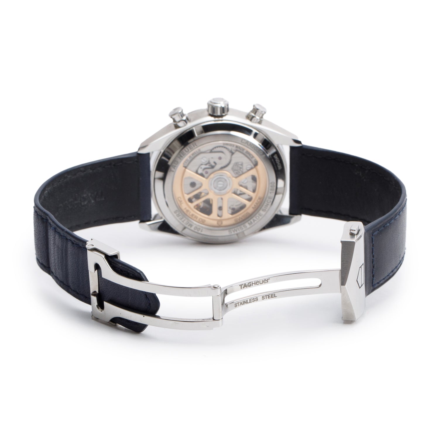 Tag Heuer 2024 Stainless Steel Carrera 42 MM Automatic Chronograph Watch CBN201D w/ Box, Receipt & Papers
