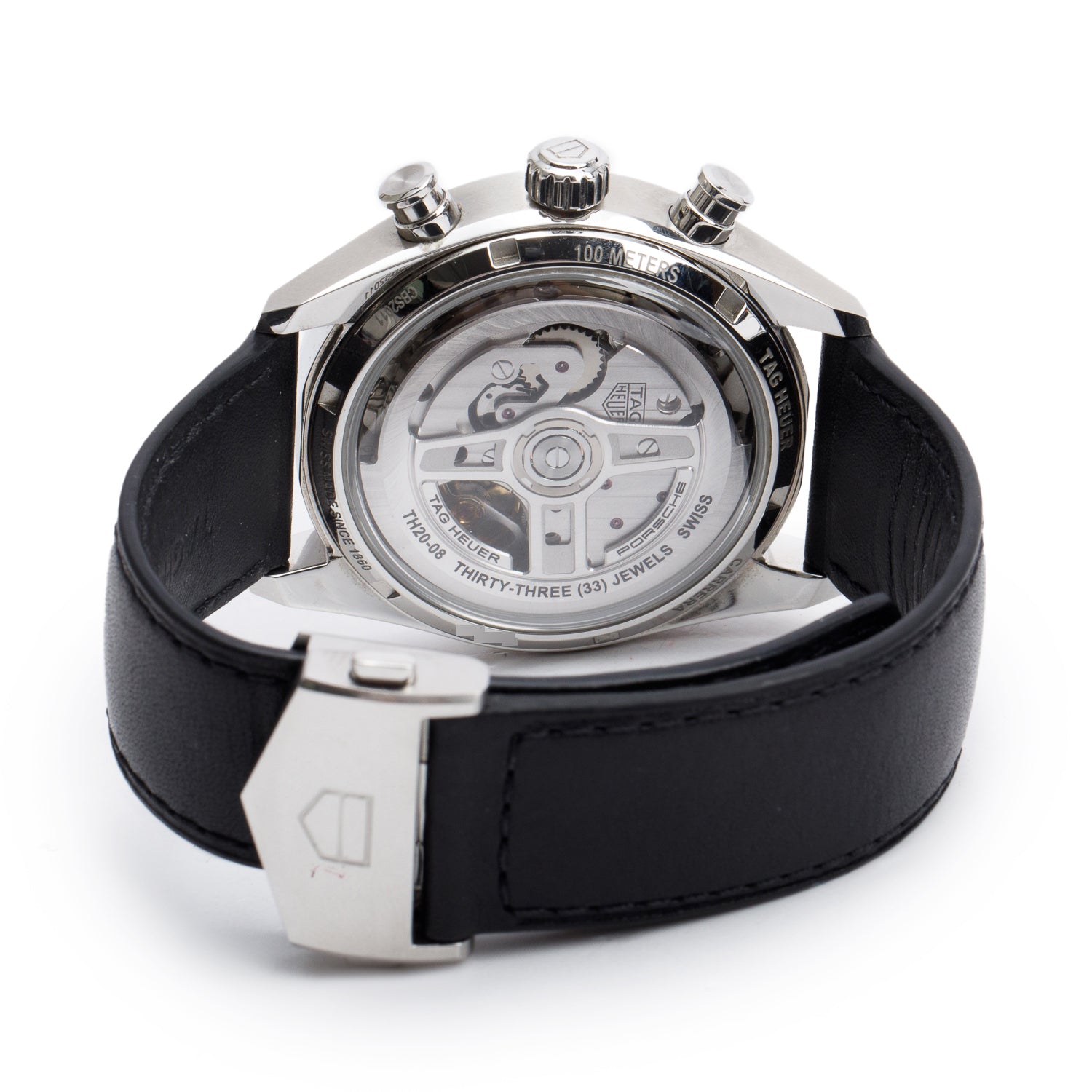 Tag Heuer 2024 Stainless Steel Carrera Chronosprint x Porsche 42 MM Automatic Chronograph Watch CBS2011 w/ Box, Receipt & Papers