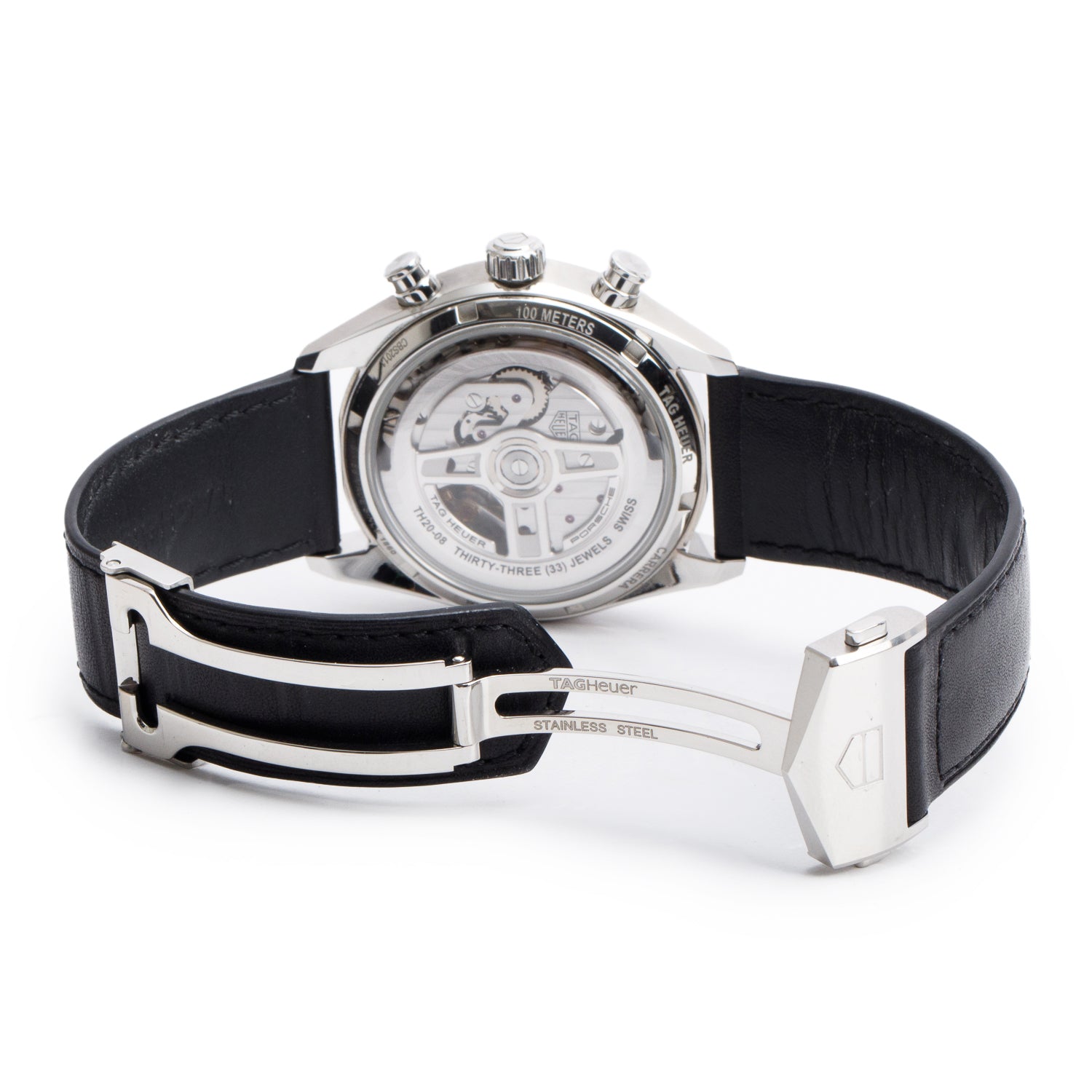 Tag Heuer 2024 Stainless Steel Carrera Chronosprint x Porsche 42 MM Automatic Chronograph Watch CBS2011 w/ Box, Receipt & Papers