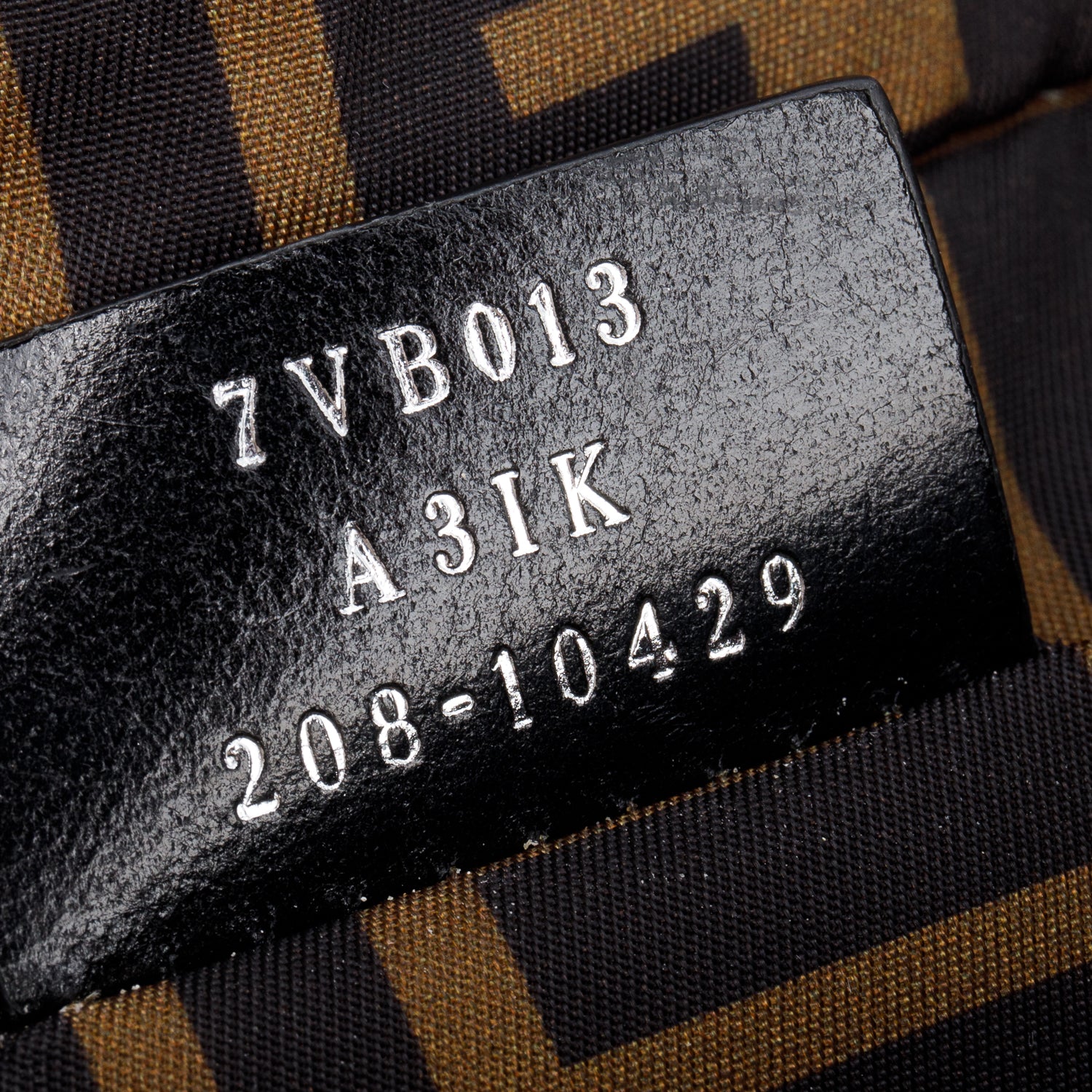 Fendi Brown FF Zucca Logo Nylon Changing Diaper Bag