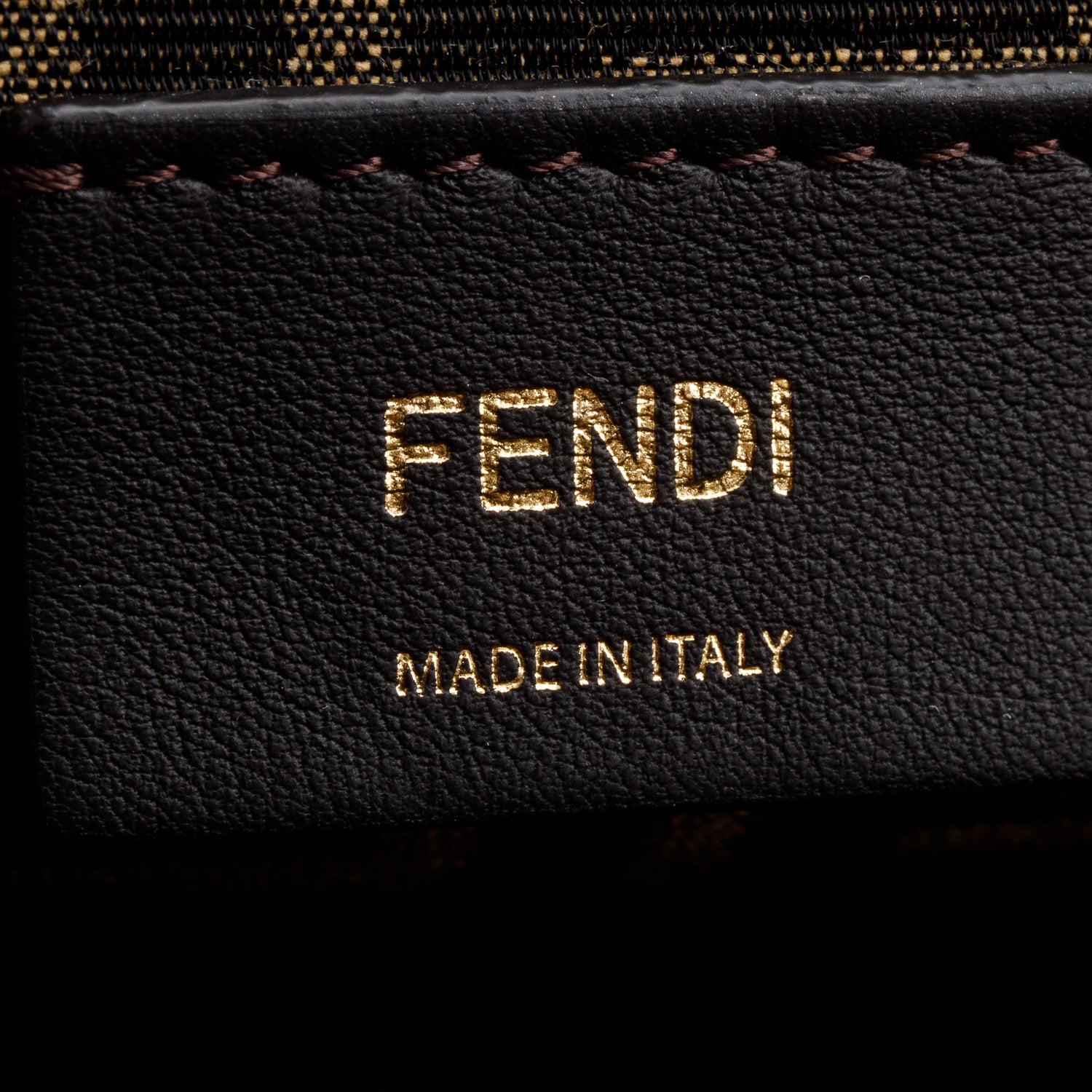 Fendi Brown Nappa Leather Small Fendi First Bag w/ Straps