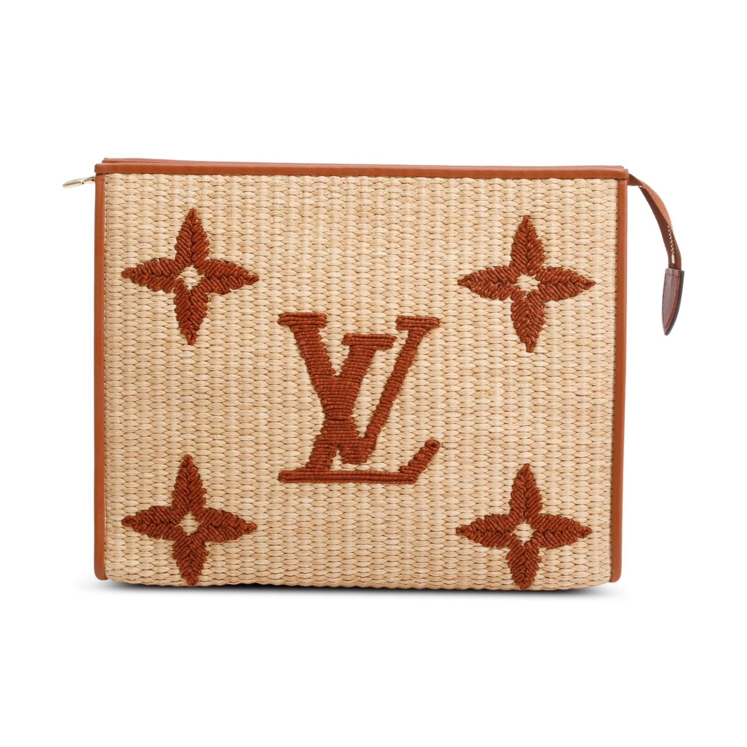 Louis Vuitton Brown/Beige Monogram Giant Raffia Toiletry Pouch 26