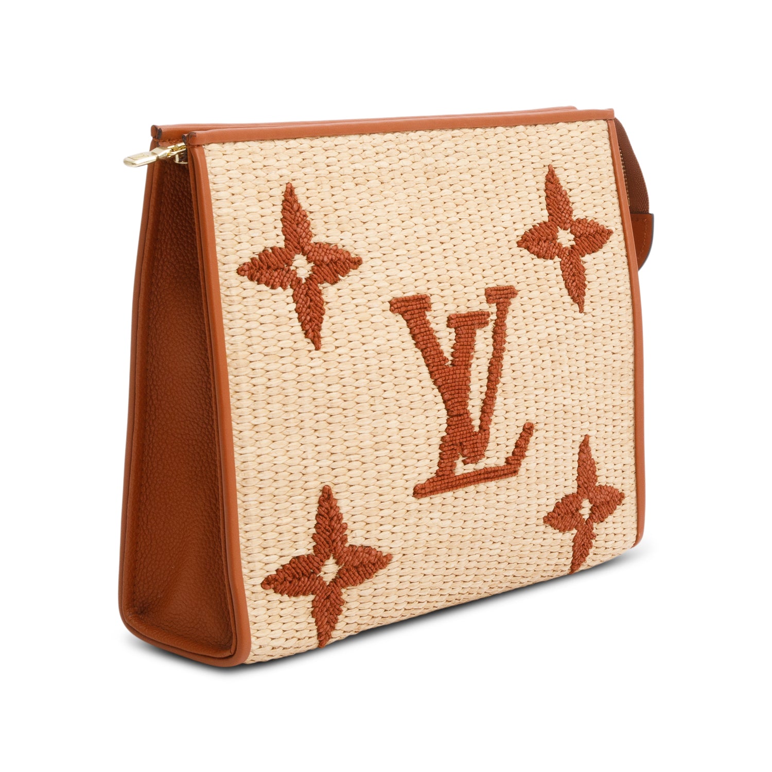 Louis Vuitton Brown/Beige Monogram Giant Raffia Toiletry Pouch 26