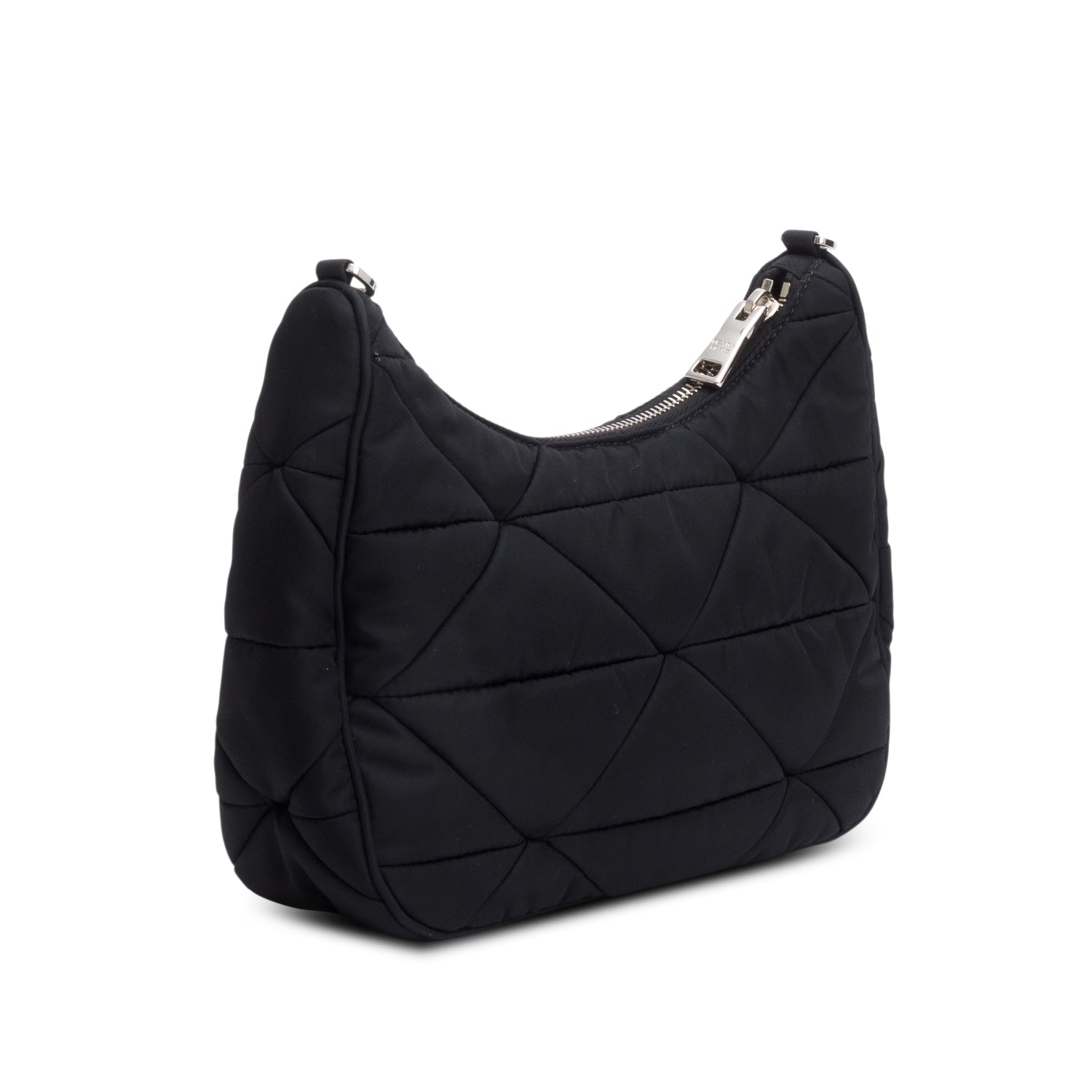 Prada 2021 Black Padded Re-Nylon Shoulder Bag