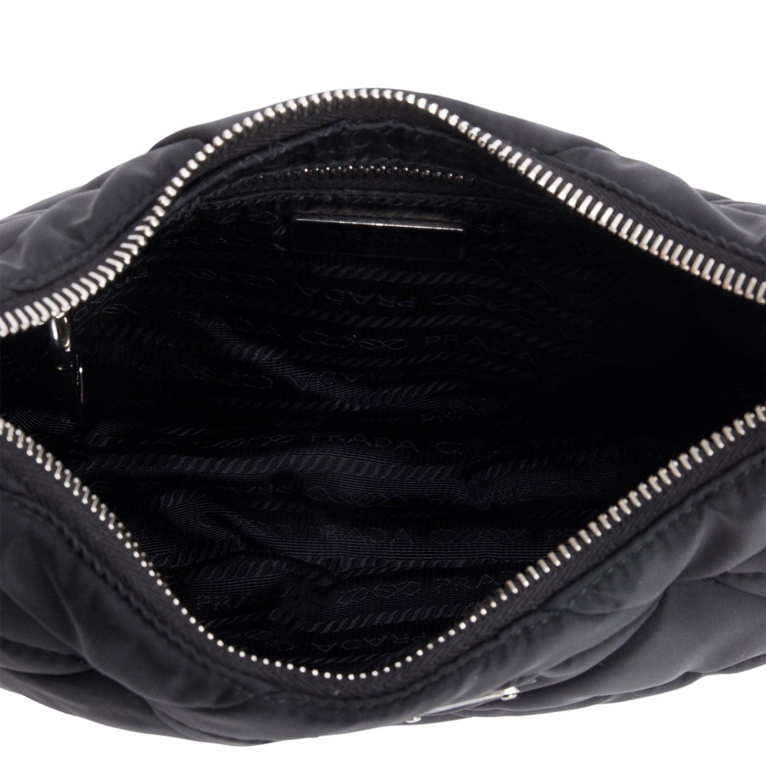 Prada 2021 Black Padded Re-Nylon Shoulder Bag