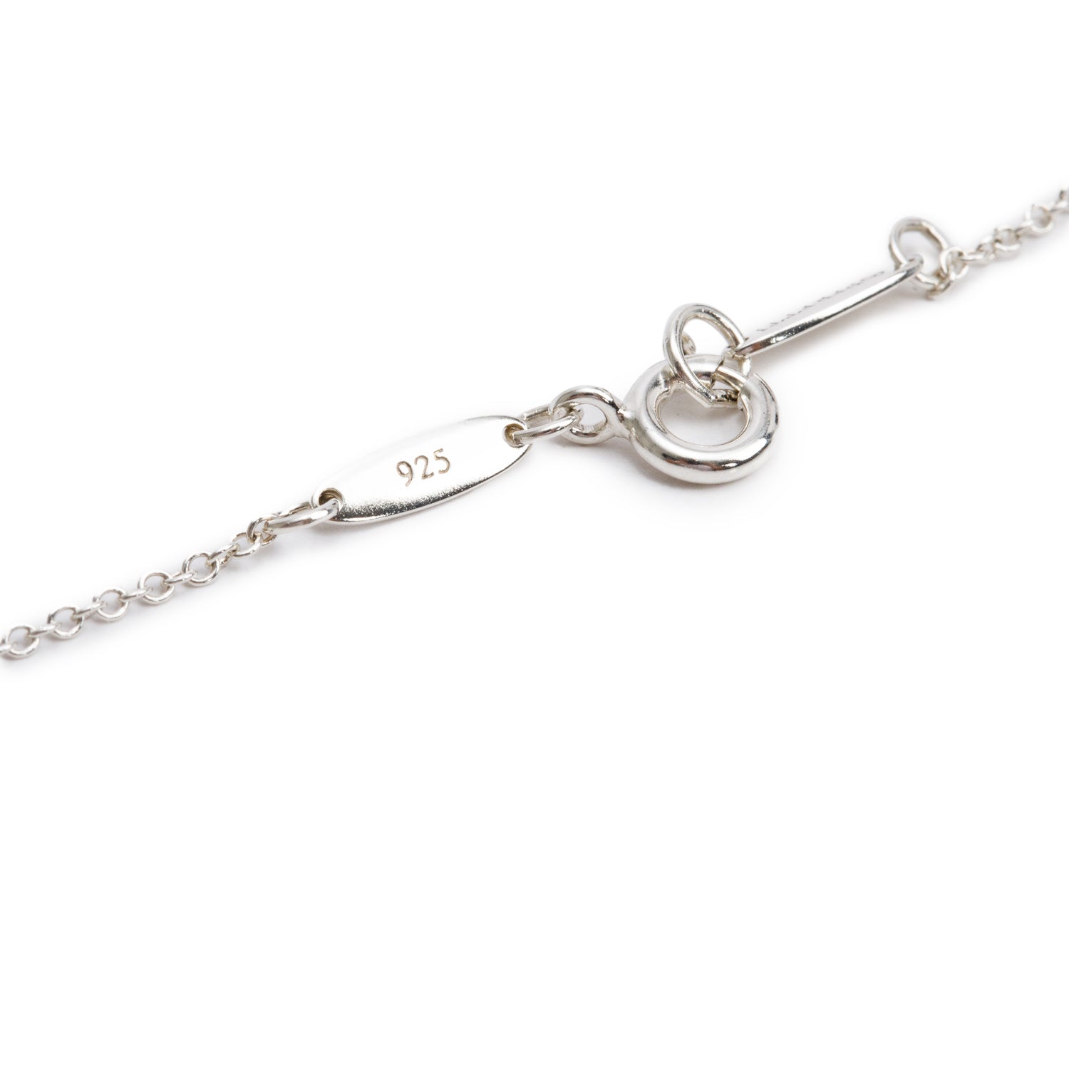 Tiffany & Co. Elsa Peretti Sterling Silver 16 MM Open Heart Pendant Necklace