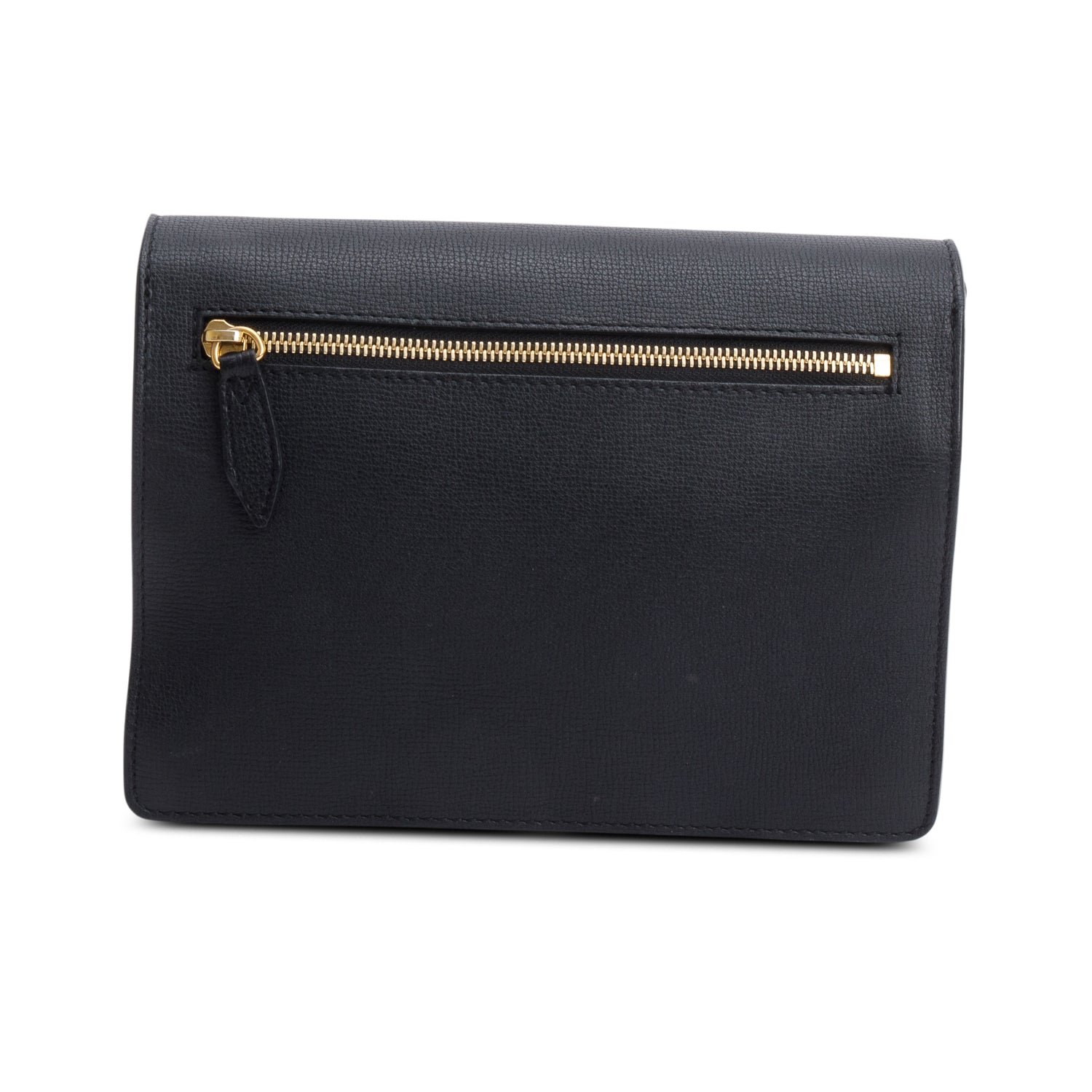 Burberry Black Calfskin House Check Macken Crossbody Bag