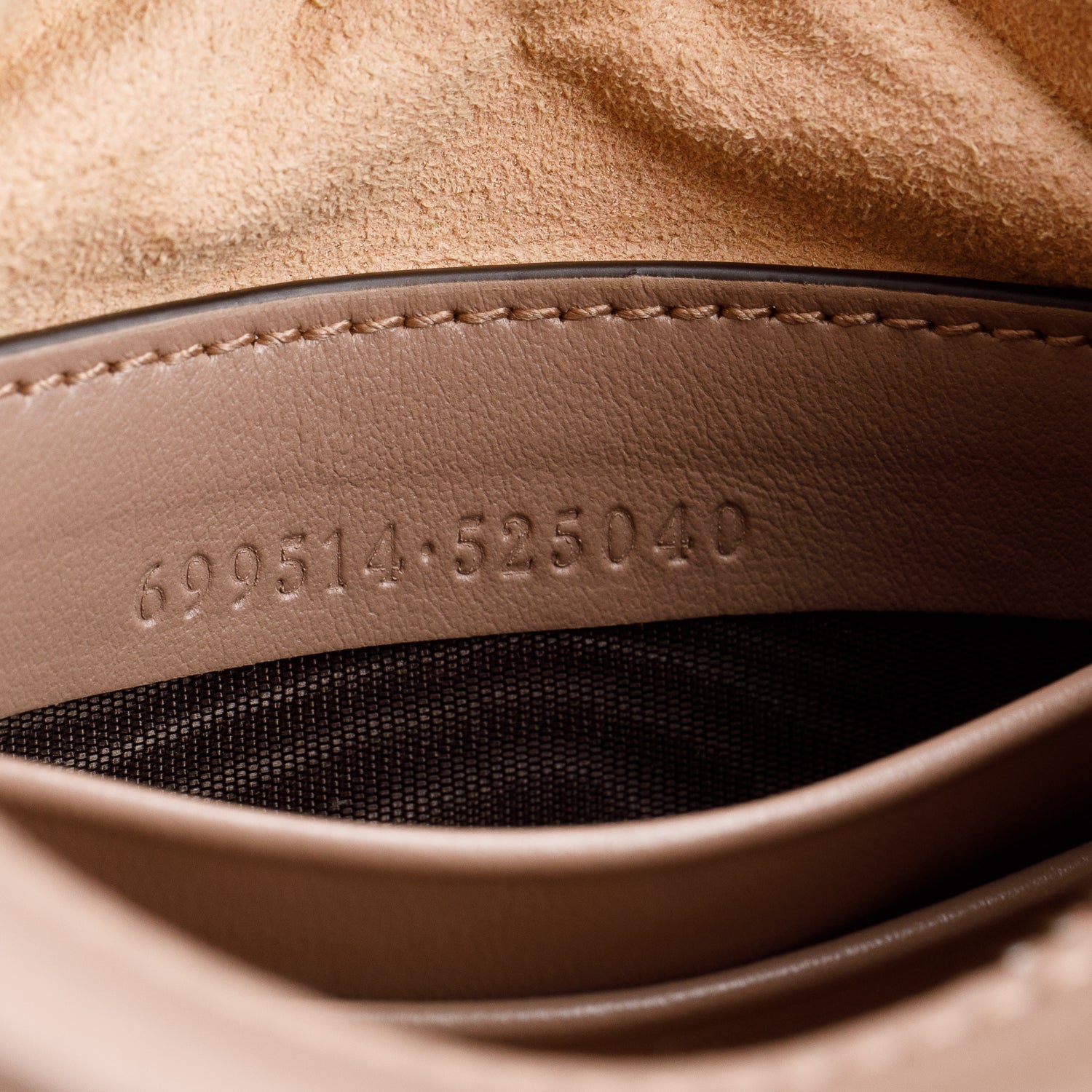 Gucci Beige GG Marmont Half-Moon Shaped Mini Bag w/ Strap & Box