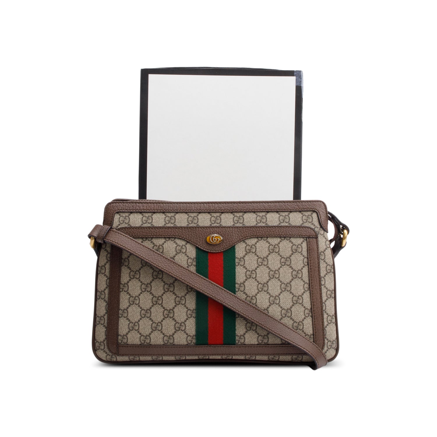 Gucci GG Supreme Medium Ophidia Crossbody Bag w/ Box