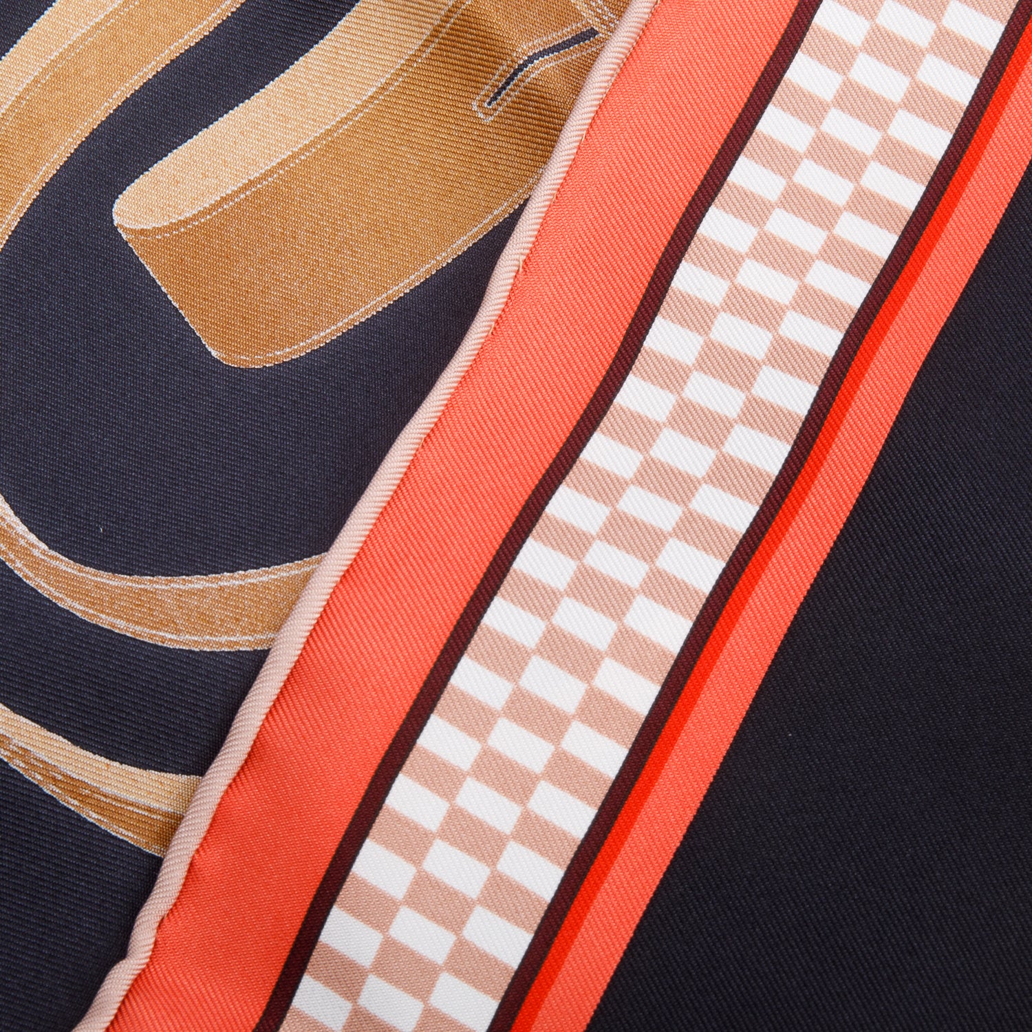 Hermes 'Lettres Equestres' Silk Scarf 90 w/ Box