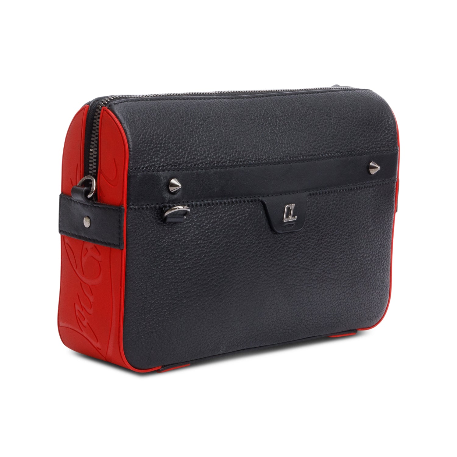 Christian Louboutin Black Ruisbuddy Messenger Bag w/ Receipt