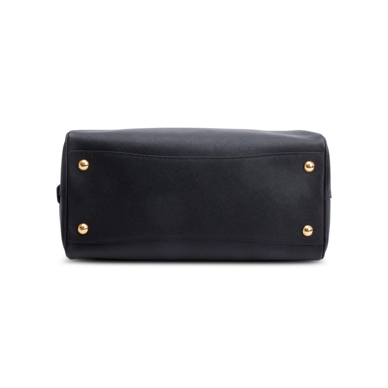 Prada Black Saffiano Lux Bowler Bag w/ Authenticity Card