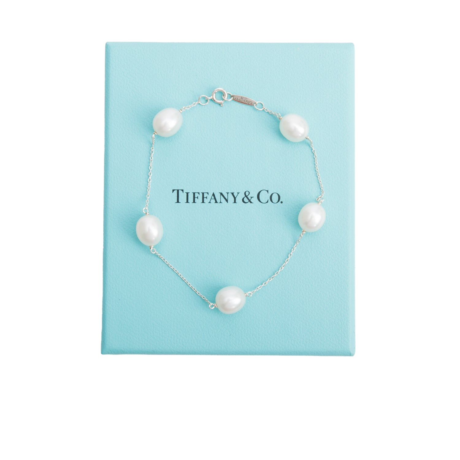 Tiffany & Co. Elsa Peretti Sterling Silver Pearls by the Yard Bracelet w/ Box