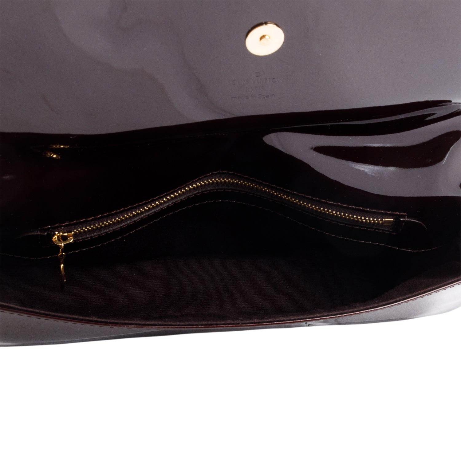 Louis Vuitton Amarante Vernis Leather Sobe Clutch