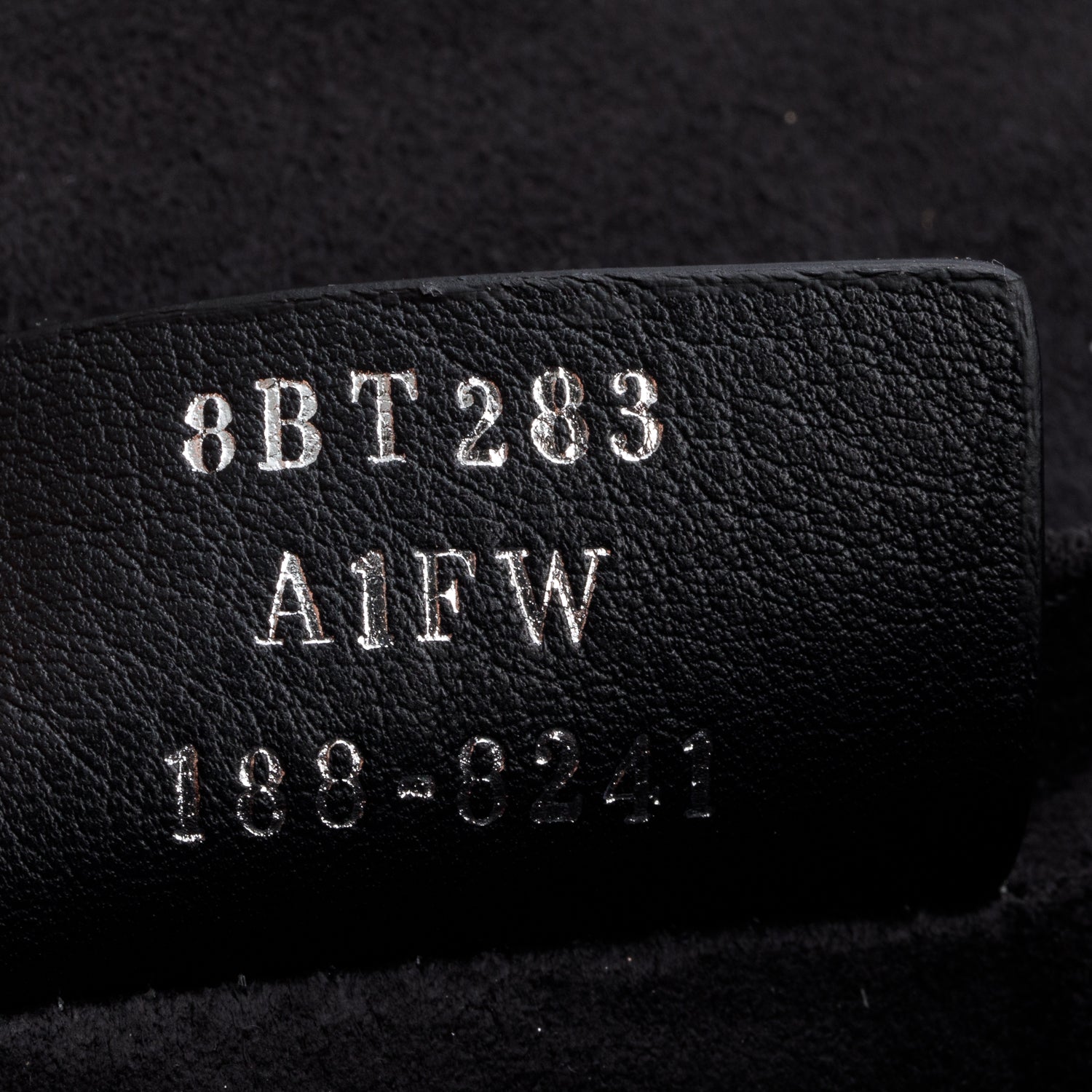 Fendi Black Calfskin Leather Faux Pearl Medium Kan I Scallop Handle Bag