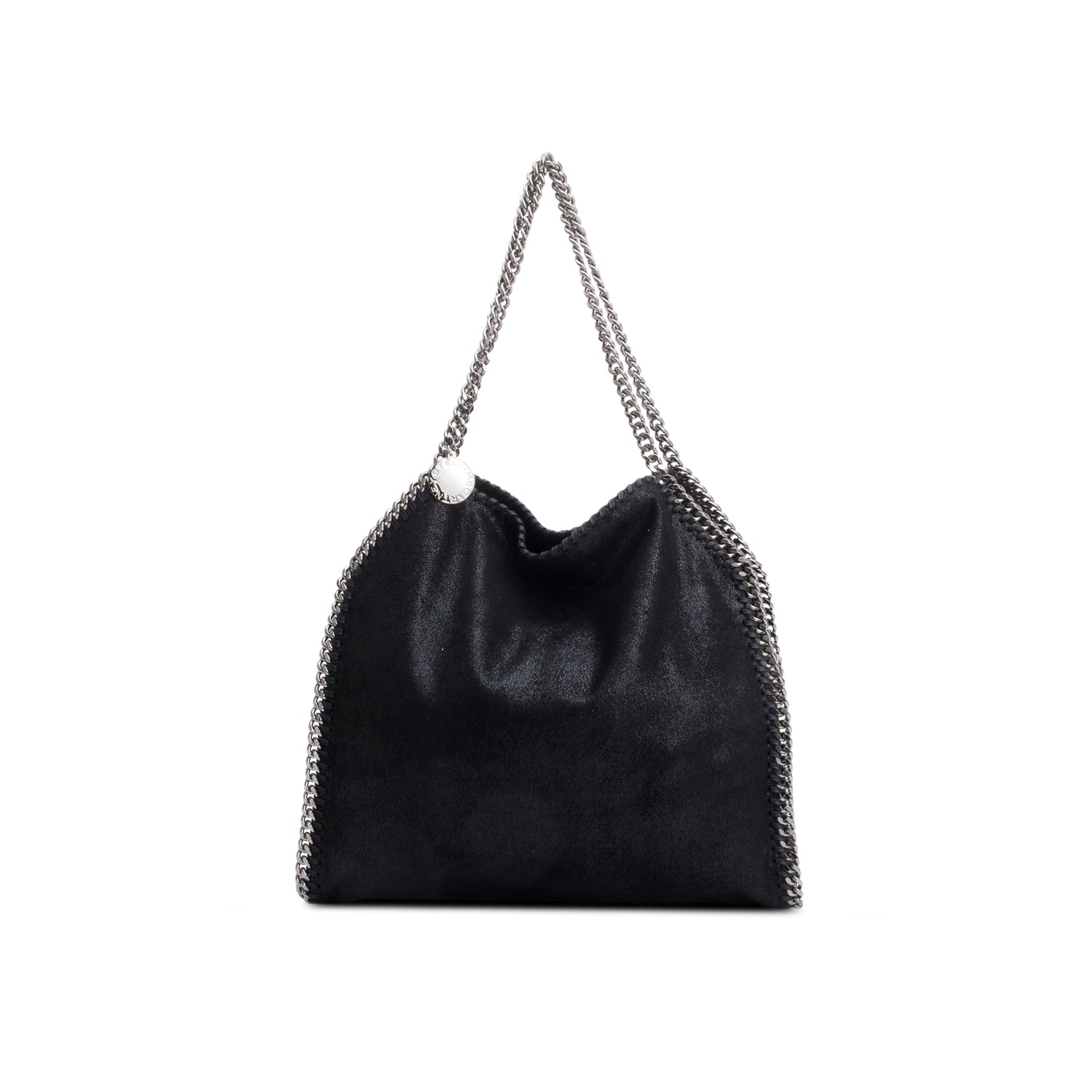 Stella McCartney Black Shaggy Deerskin Falabella tote