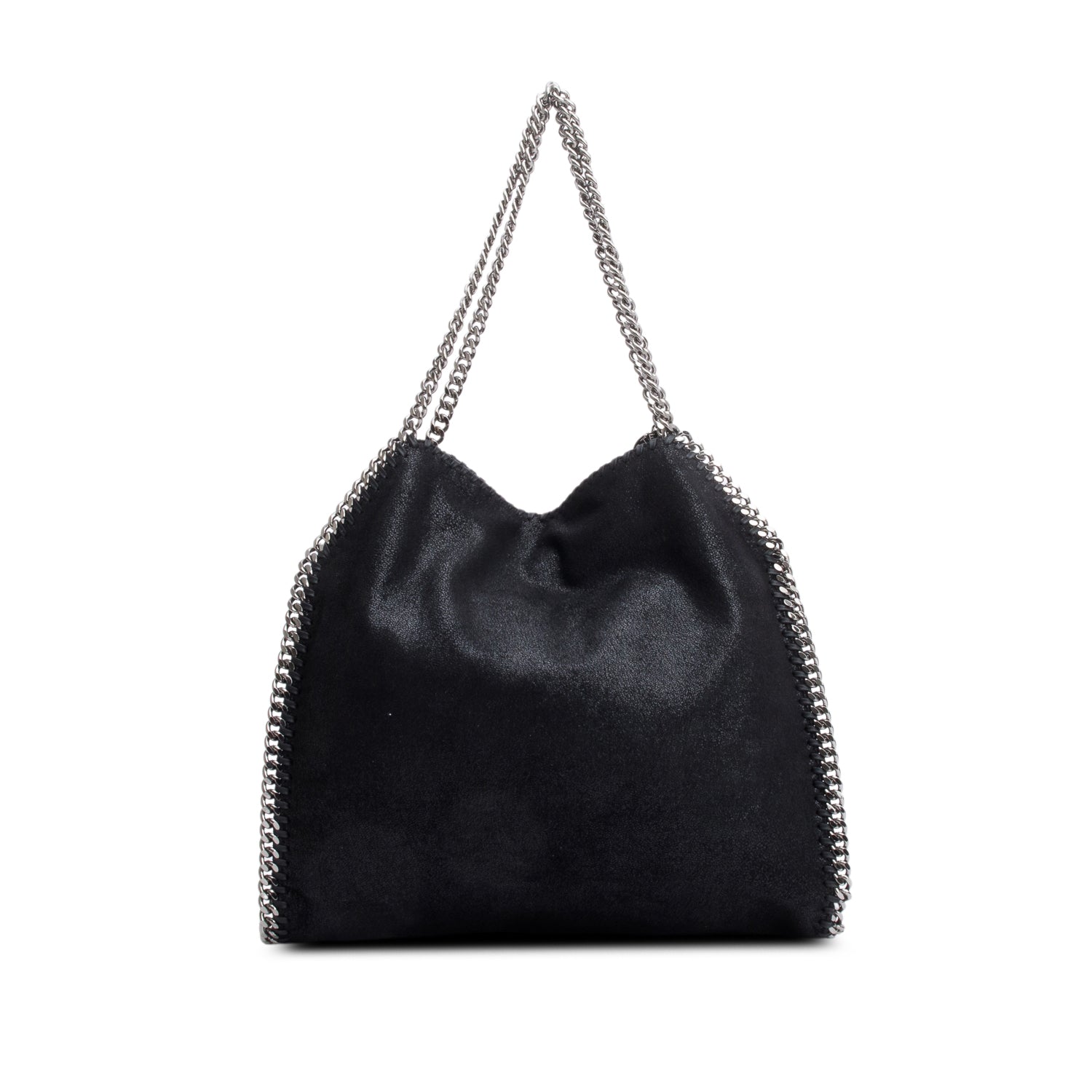 Stella McCartney Black Shaggy Deerskin Falabella tote