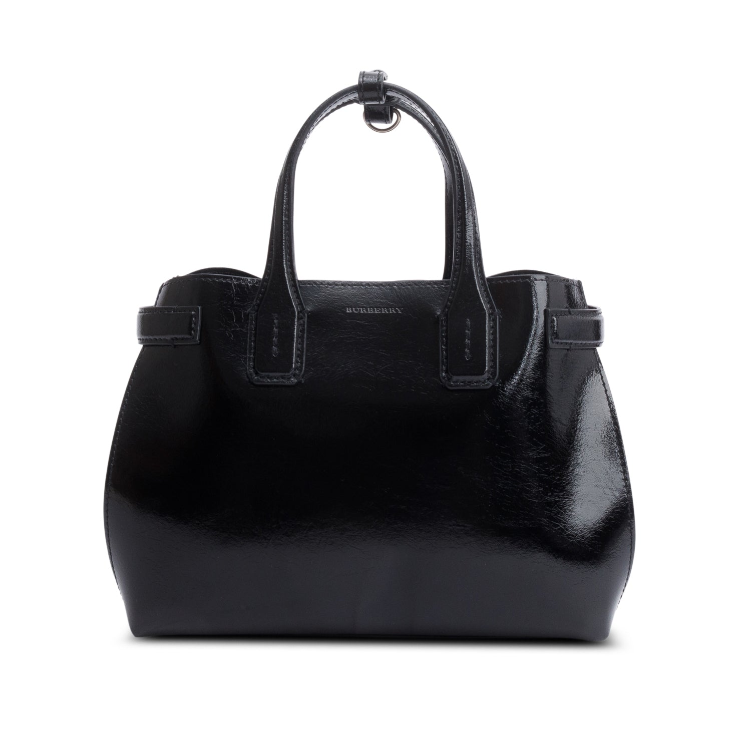 Burberry Black Calfskin Leather Soft Banner Tote w/ Receipt