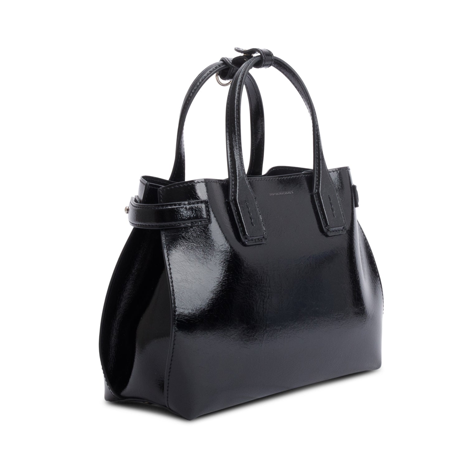 Burberry Black Calfskin Leather Soft Banner Tote w/ Receipt